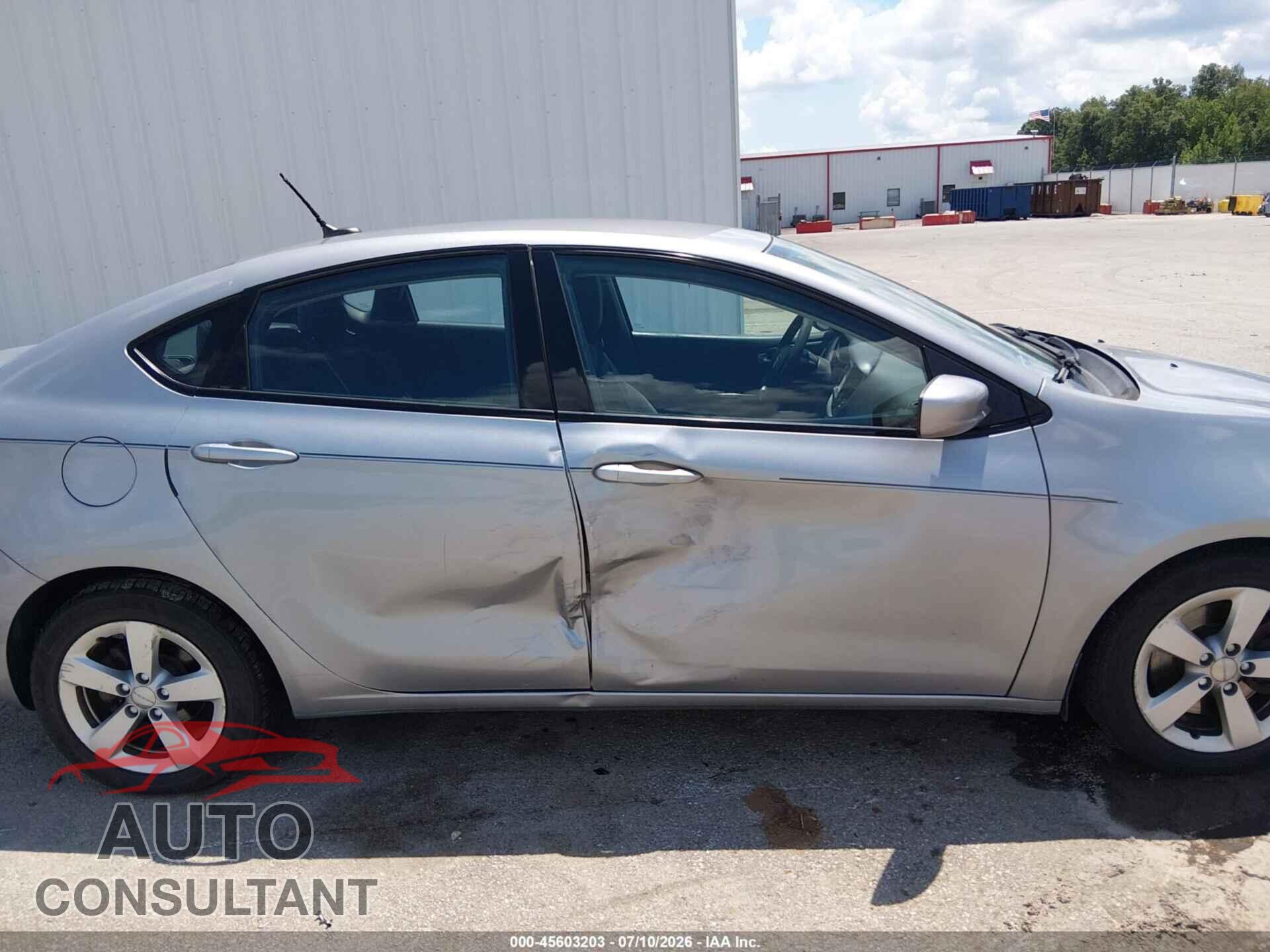 DODGE DART 2015 - 1C3CDFBB3FD186786