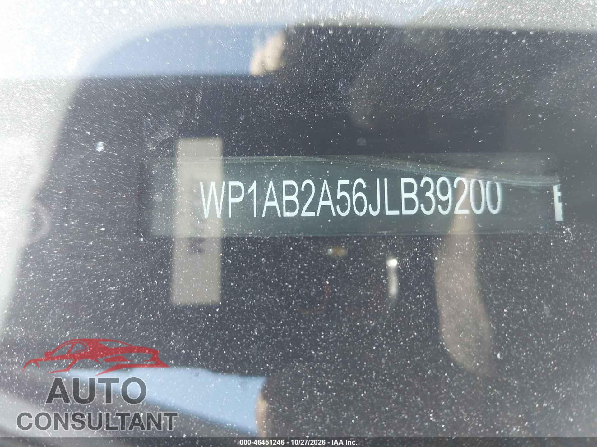 PORSCHE MACAN 2018 - WP1AB2A56JLB39200