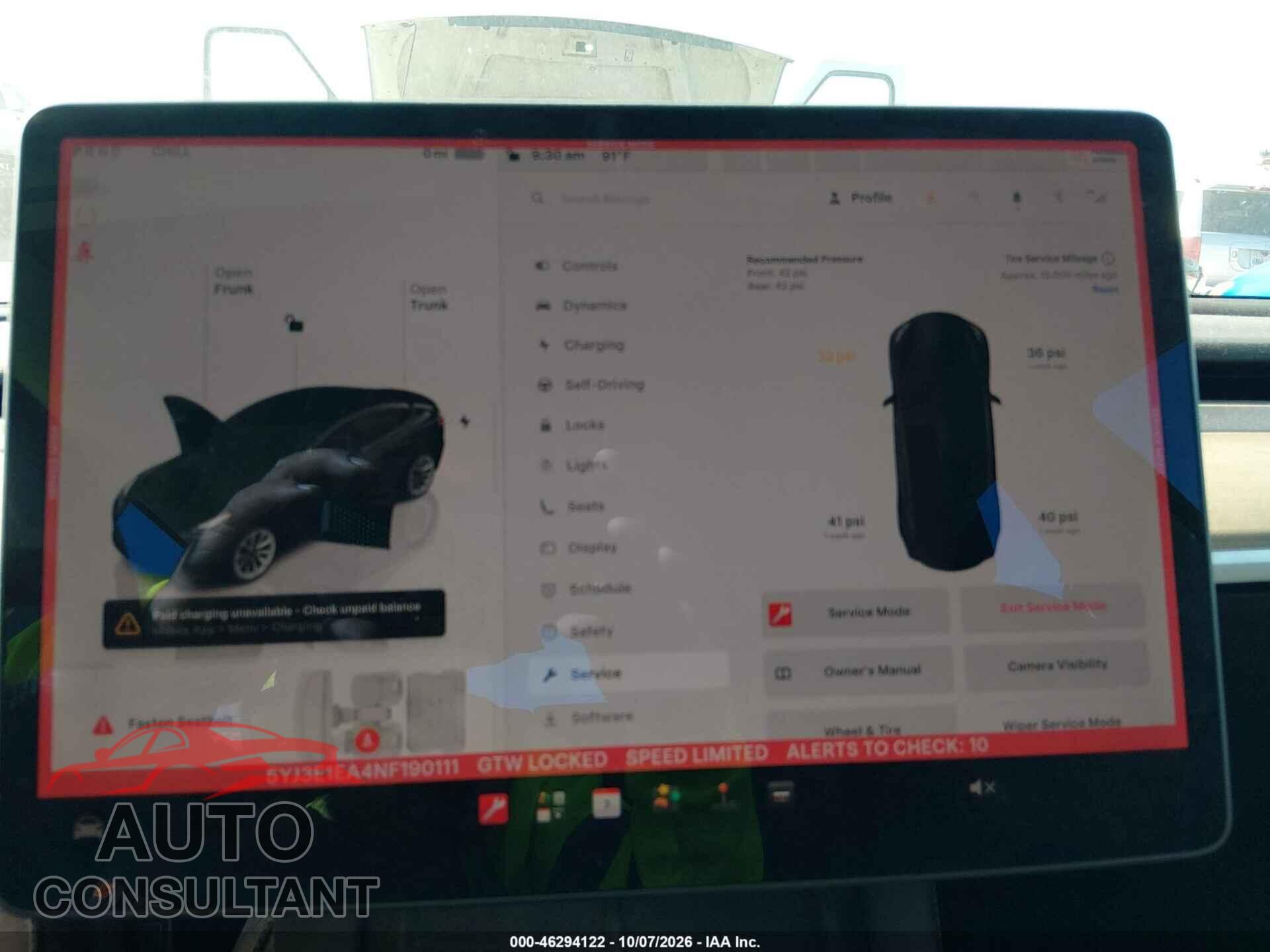 TESLA MODEL 3 2022 - 5YJ3E1EA4NF190111