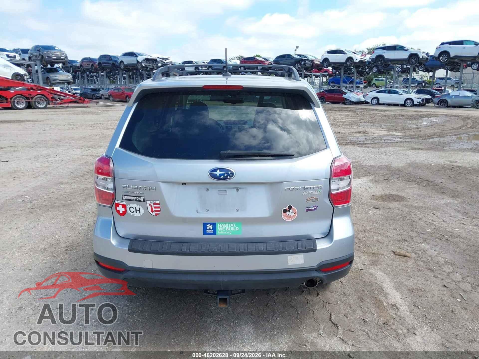 SUBARU FORESTER 2015 - JF2SJAKC2FH825097