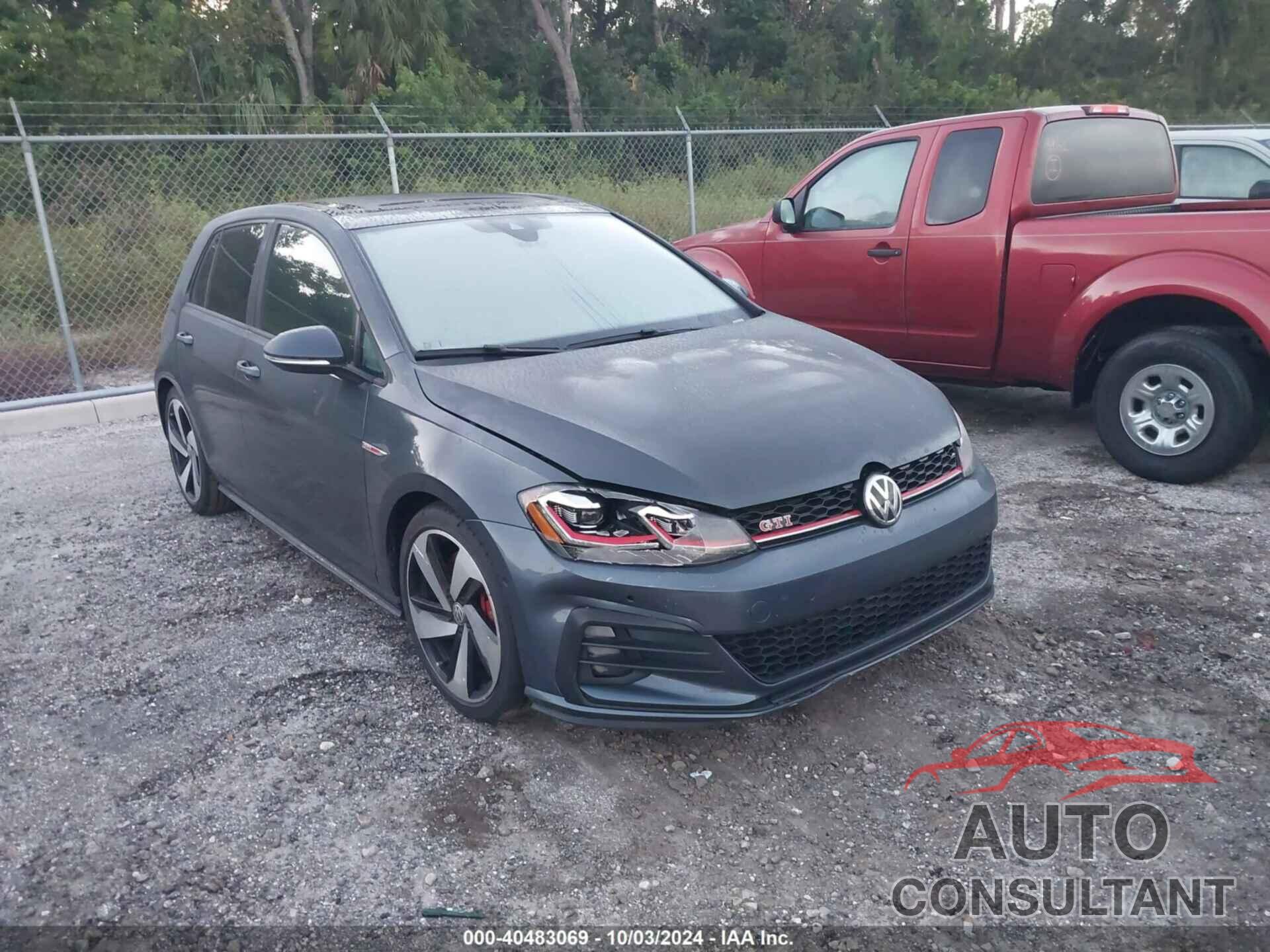 VOLKSWAGEN GTI 2019 - 3VW6T7AU1KM013493