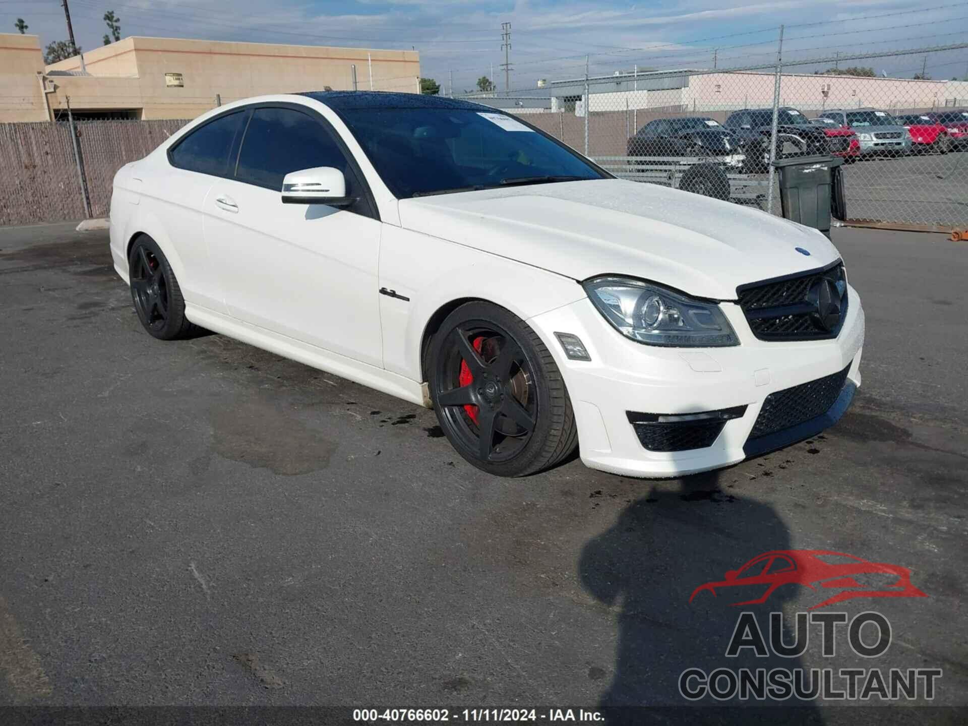 MERCEDES-BENZ C 63 AMG 2012 - WDDGJ7HB5CF773063