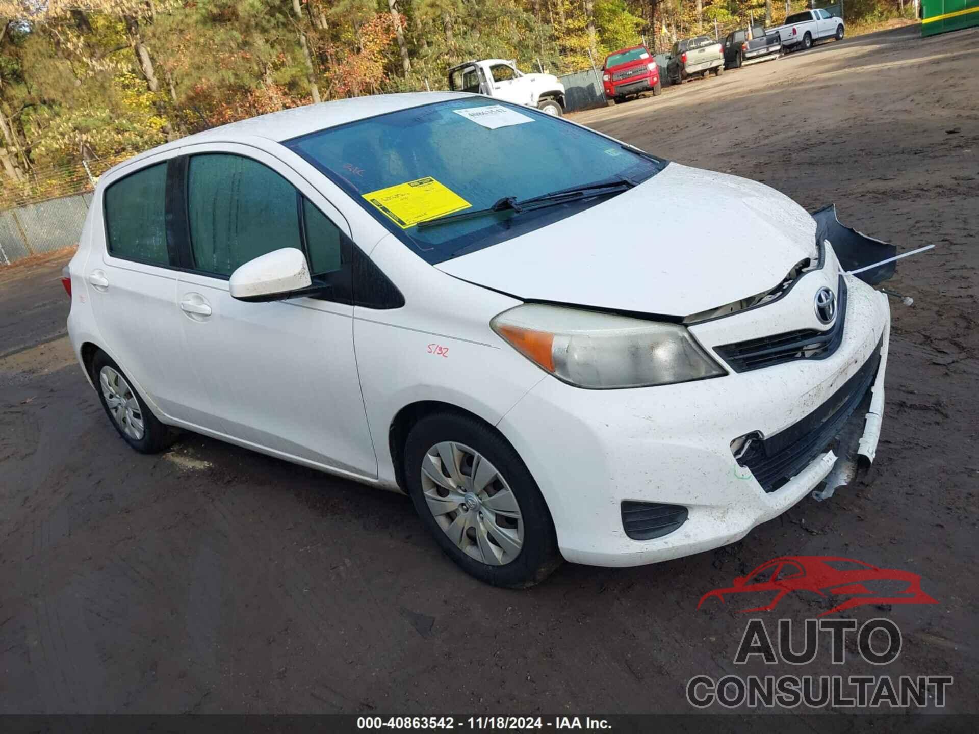 TOYOTA YARIS 2012 - JTDKTUD30CD512902