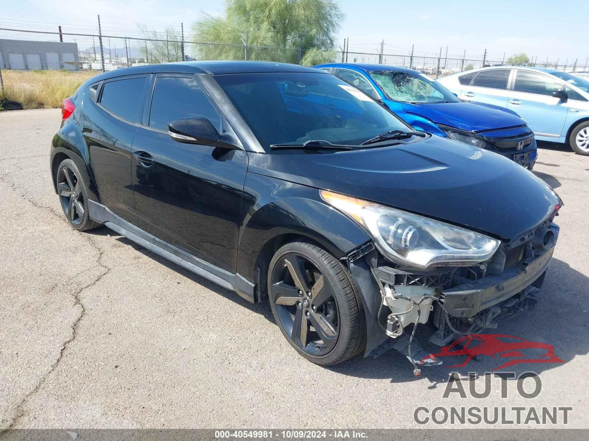 HYUNDAI VELOSTER 2013 - KMHTC6AE5DU119982