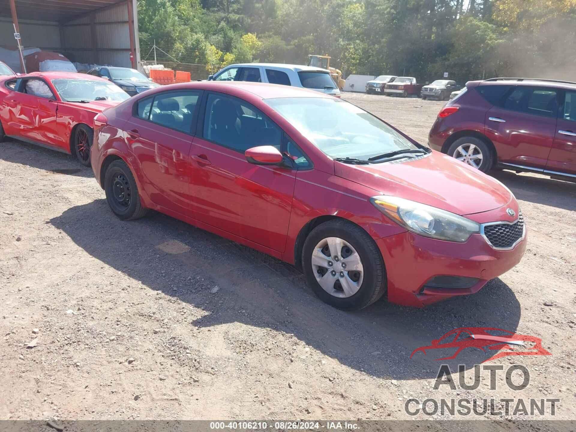 KIA FORTE 2016 - KNAFK4A60G5487600