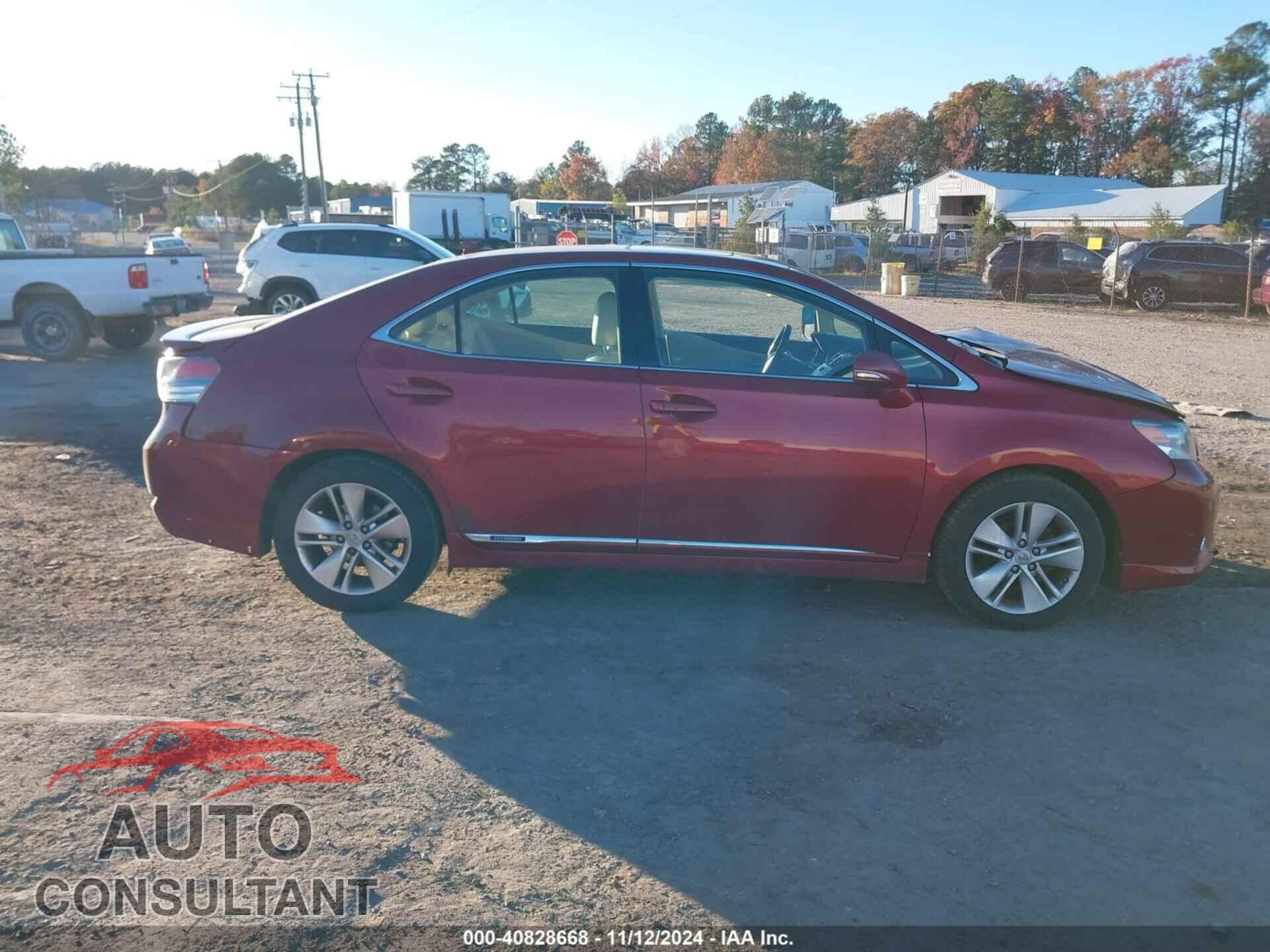 LEXUS HS 250H 2011 - JTHBB1BA1B2045596
