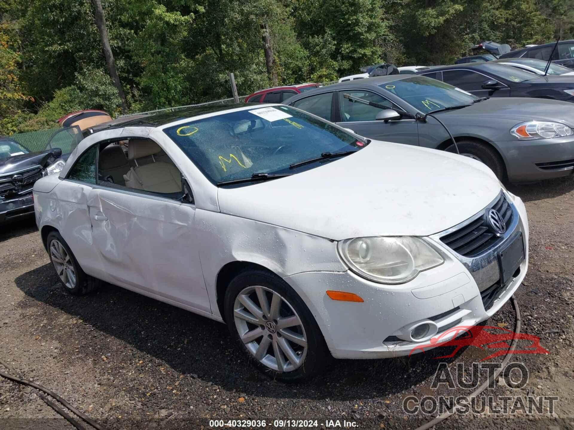 VOLKSWAGEN EOS 2009 - WVWBA71F89V020109