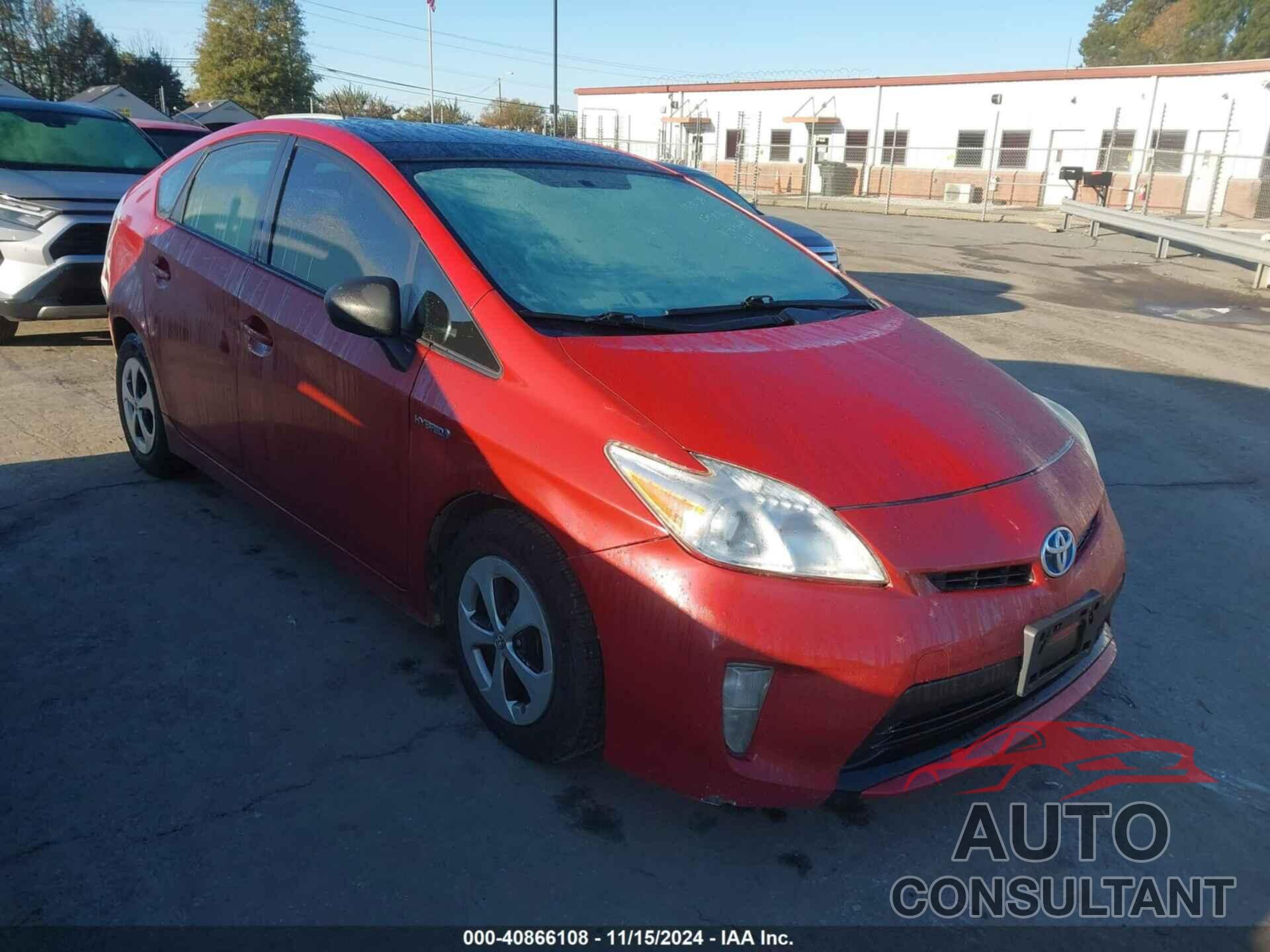 TOYOTA PRIUS 2012 - JTDKN3DUXC5413639