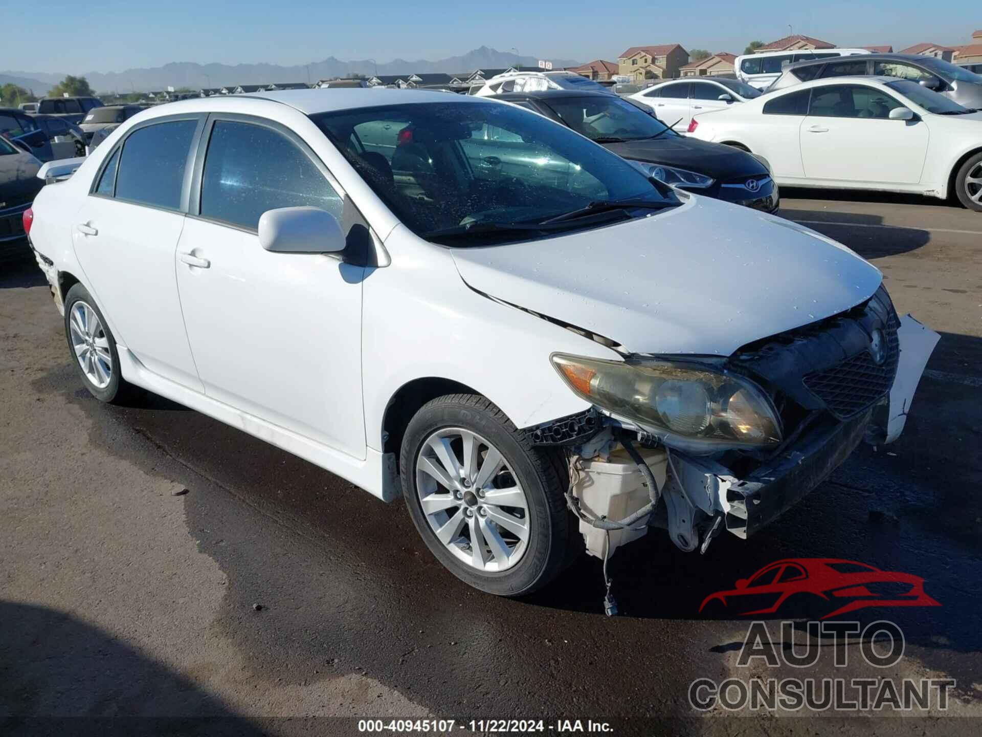 TOYOTA COROLLA 2009 - 1NXBU40E19Z025796