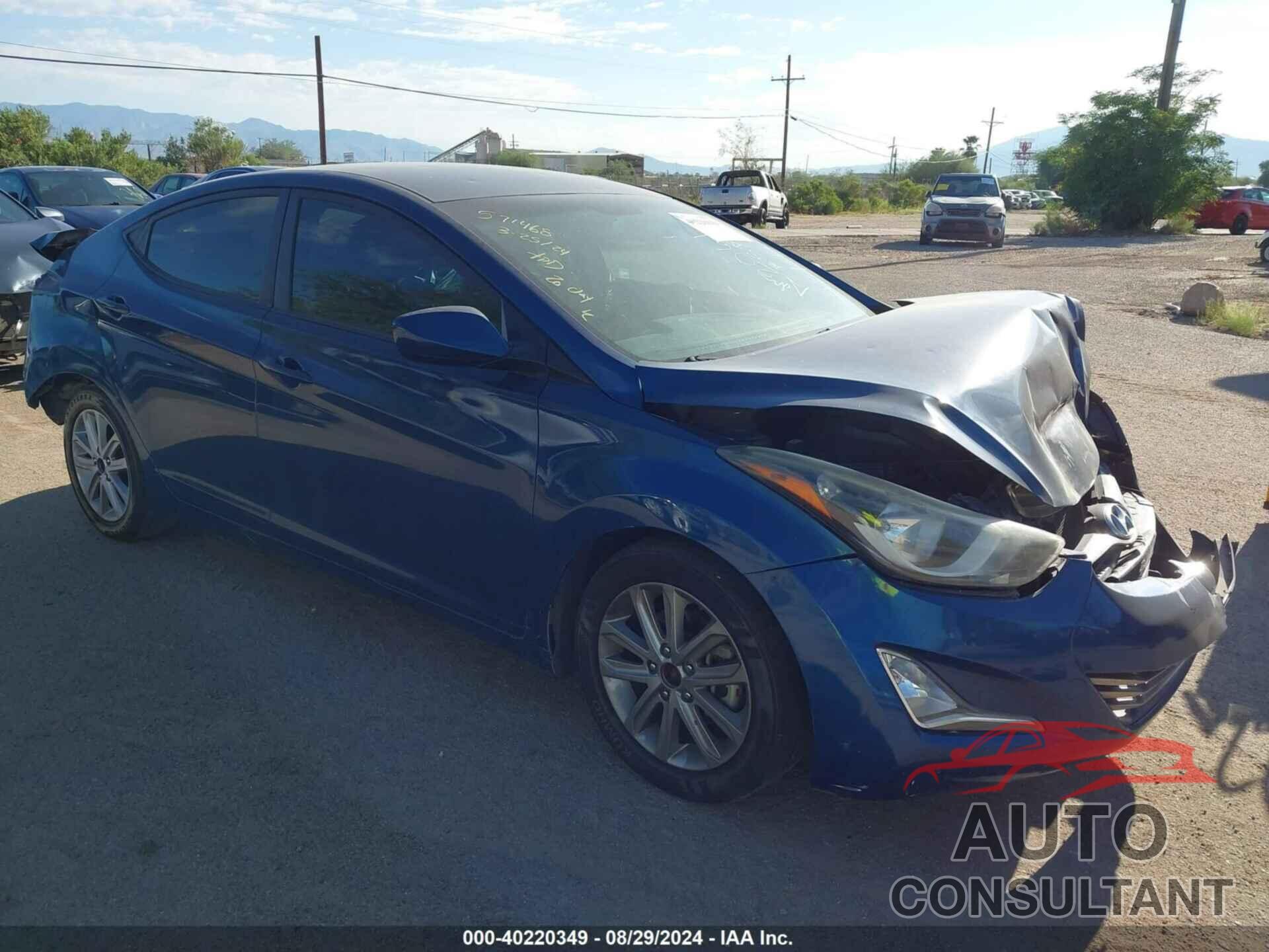 HYUNDAI ELANTRA 2016 - KMHDH4AE4GU481462