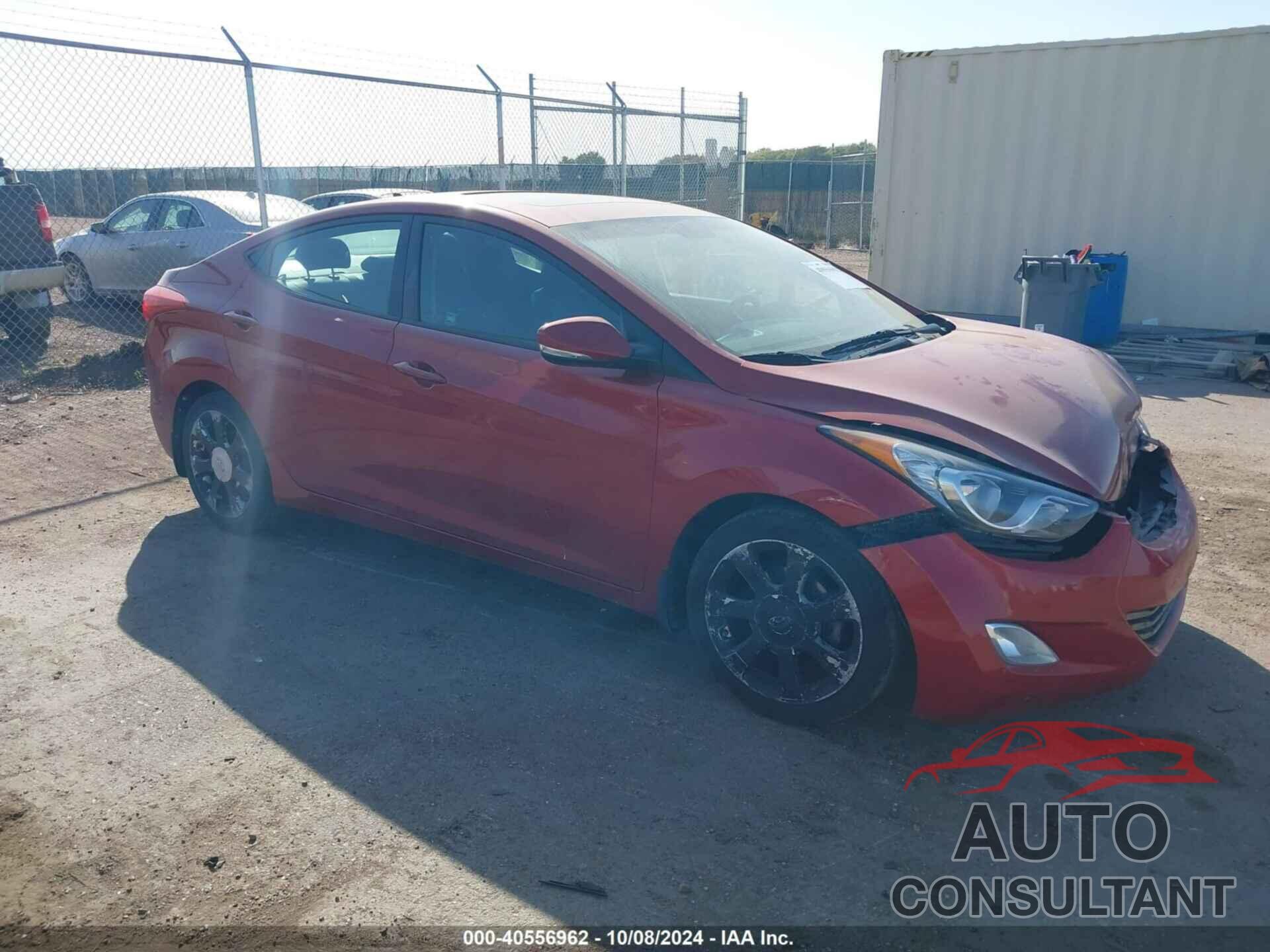 HYUNDAI ELANTRA 2013 - KMHDH4AE7DU588789