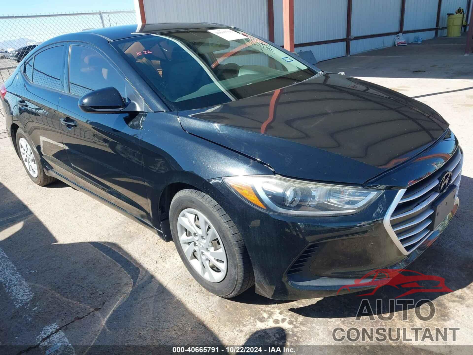 HYUNDAI ELANTRA 2018 - 5NPD74LF8JH350467
