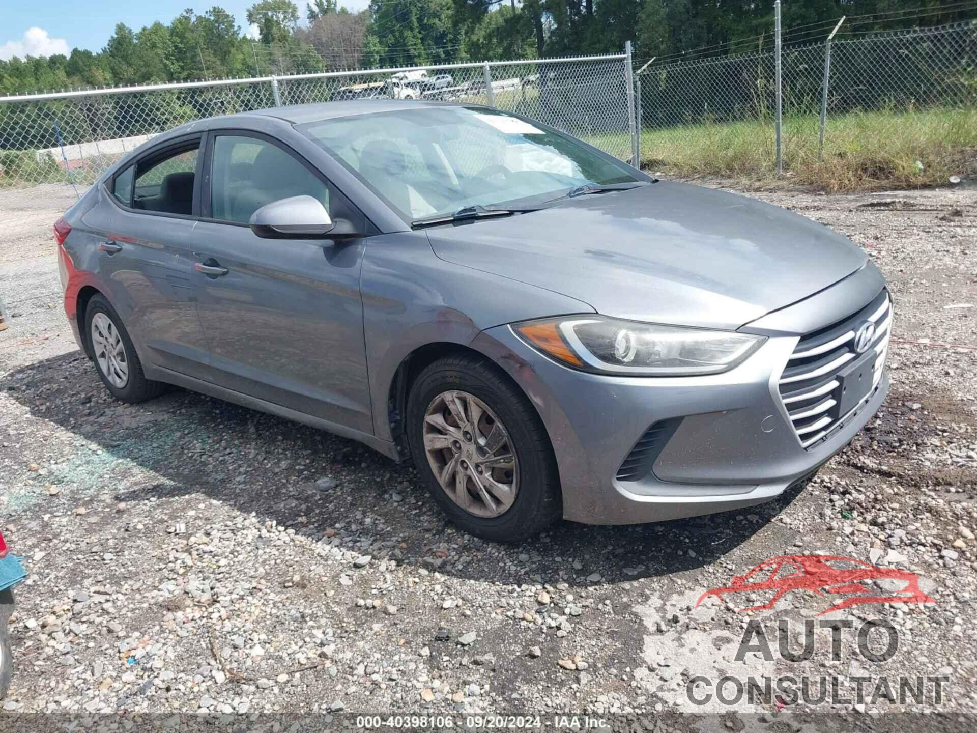 HYUNDAI ELANTRA 2017 - KMHD74LF3HU109685