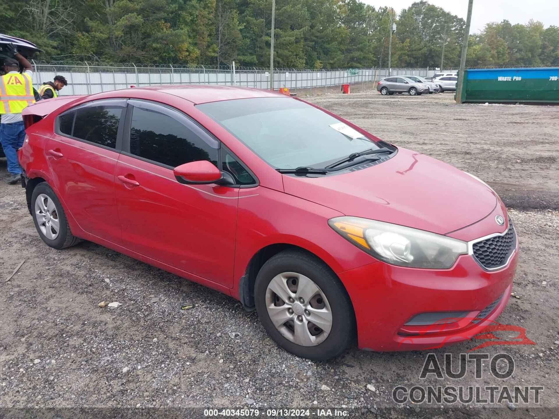 KIA FORTE 2016 - KNAFK4A60G5597157