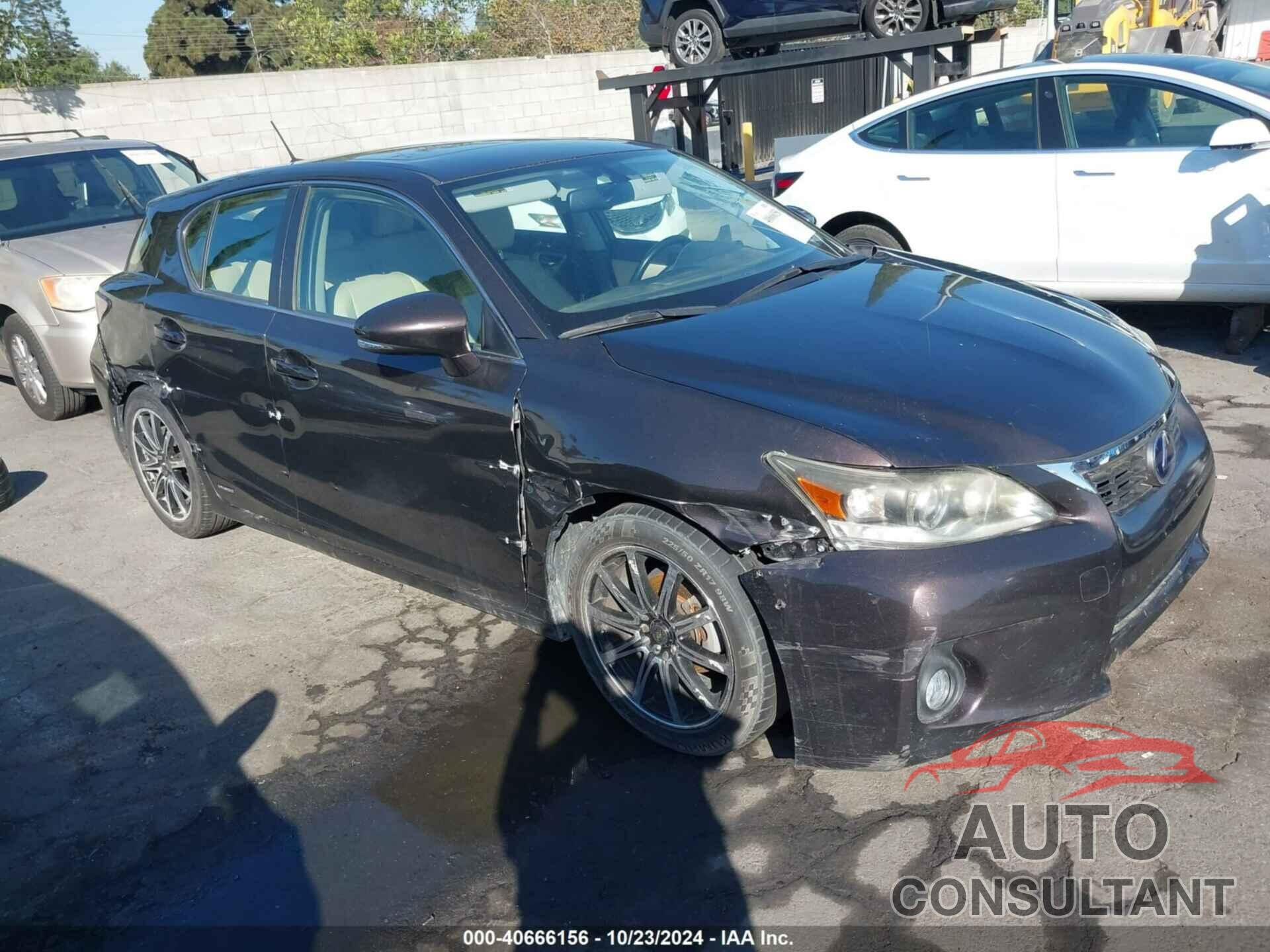 LEXUS CT 200H 2012 - JTHKD5BH1C2098797