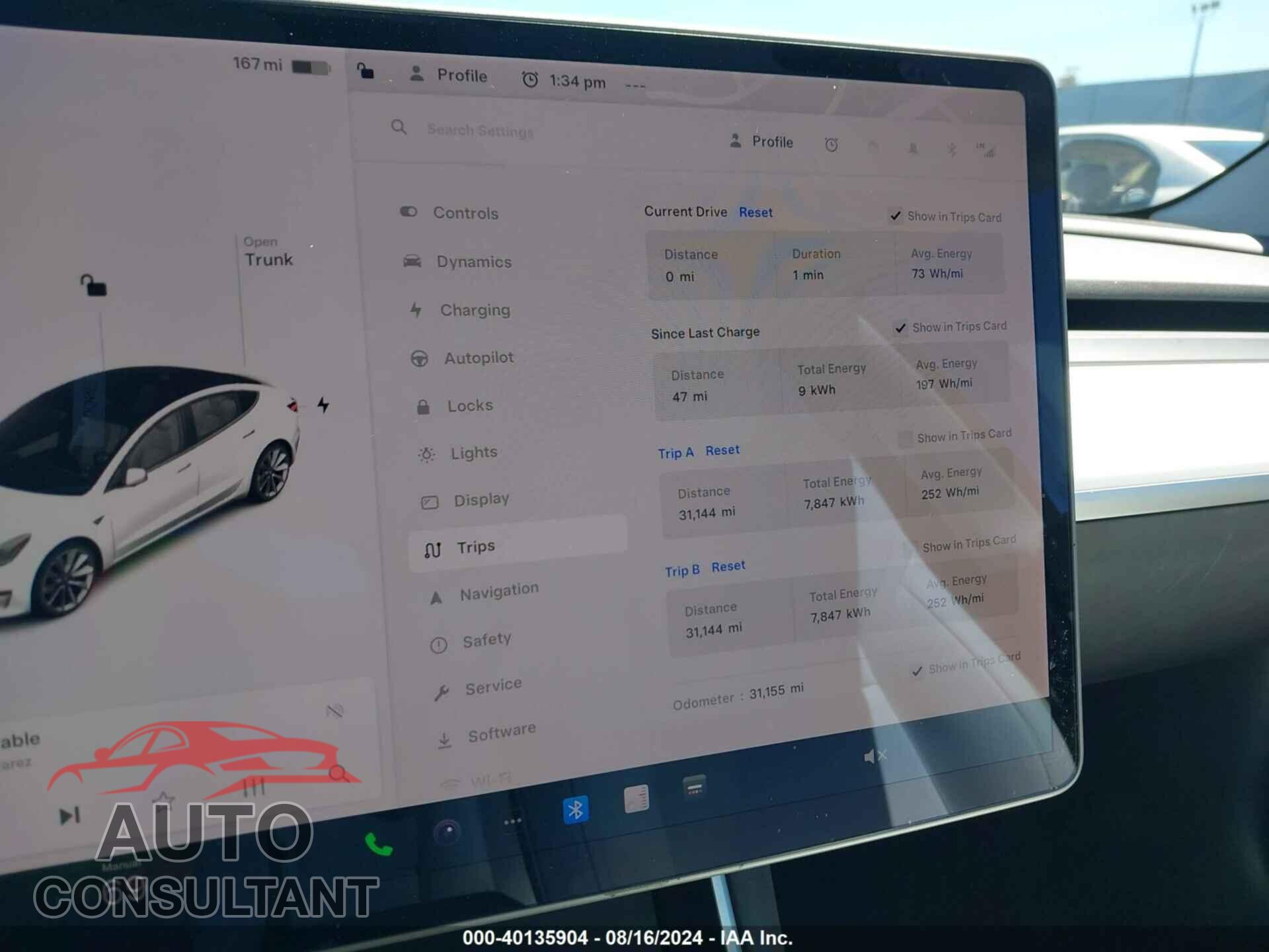 TESLA MODEL 3 2019 - 5YJ3E1EA1KF332927