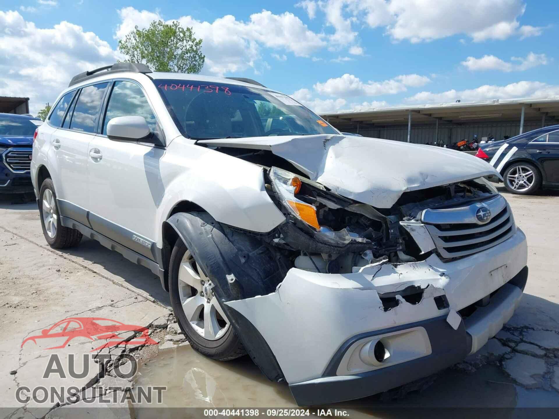 SUBARU OUTBACK 2012 - 4S4BRDLC2C2203424