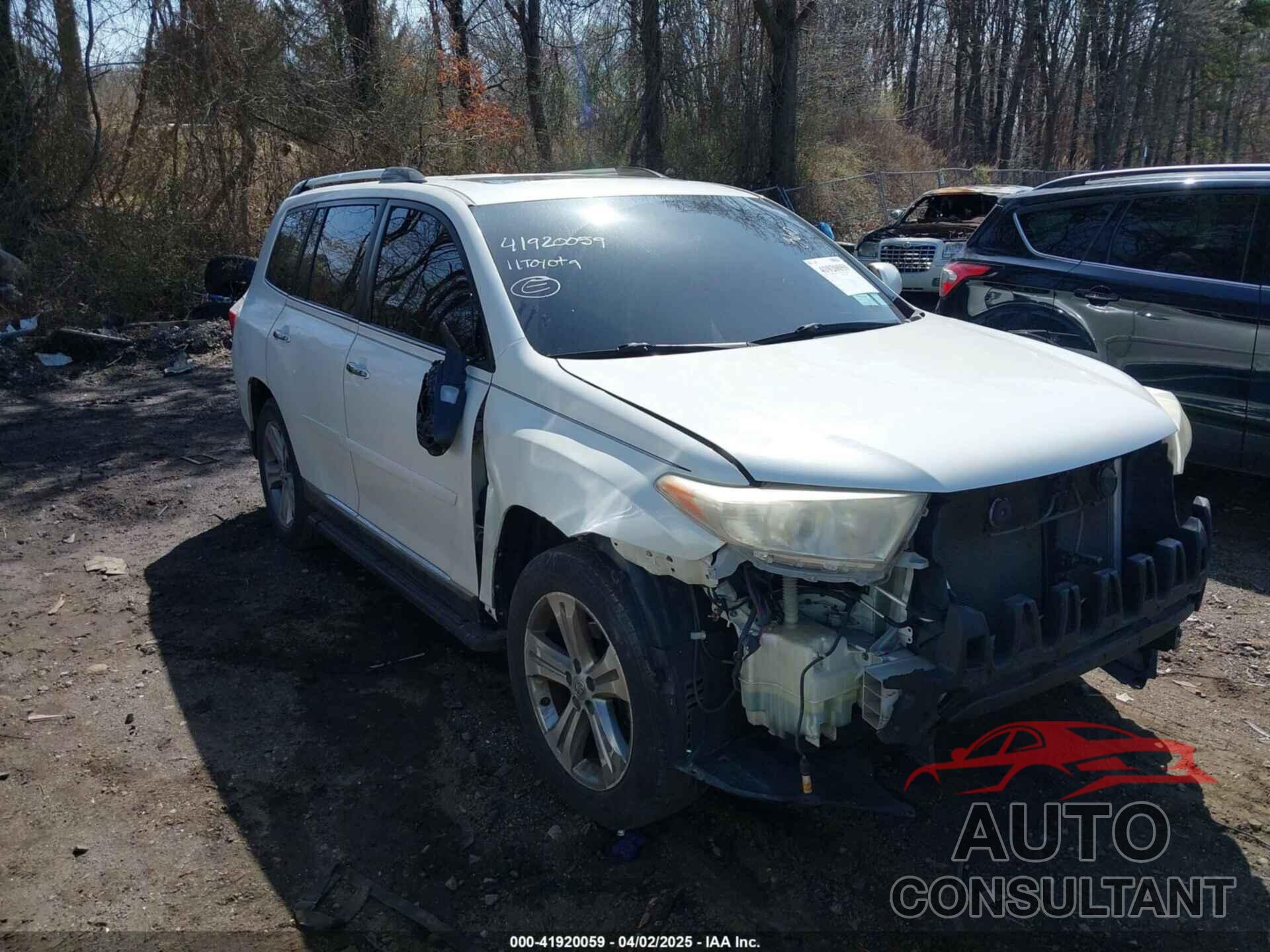 TOYOTA HIGHLANDER 2011 - 5TDDK3EH4BS045440