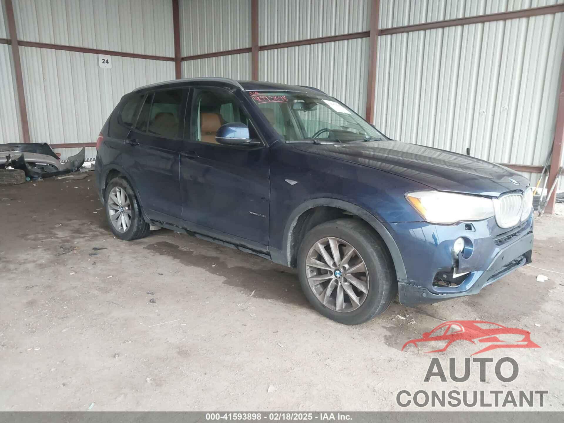 BMW X3 2016 - 5UXWX9C55G0D63746