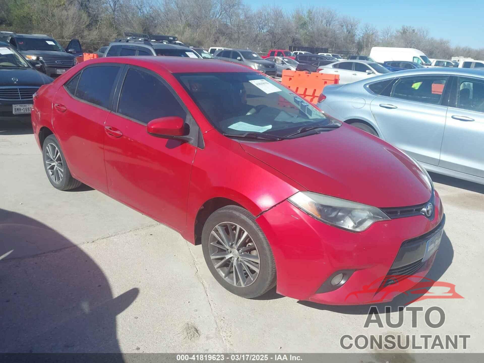 TOYOTA COROLLA 2016 - 5YFBURHE8GP443014