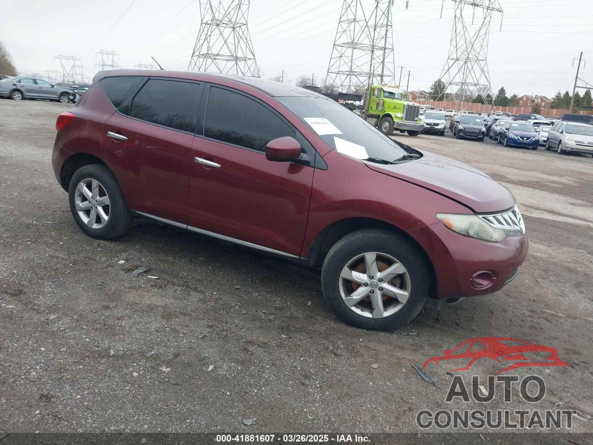 NISSAN MURANO 2010 - JN8AZ1MW5AW130504