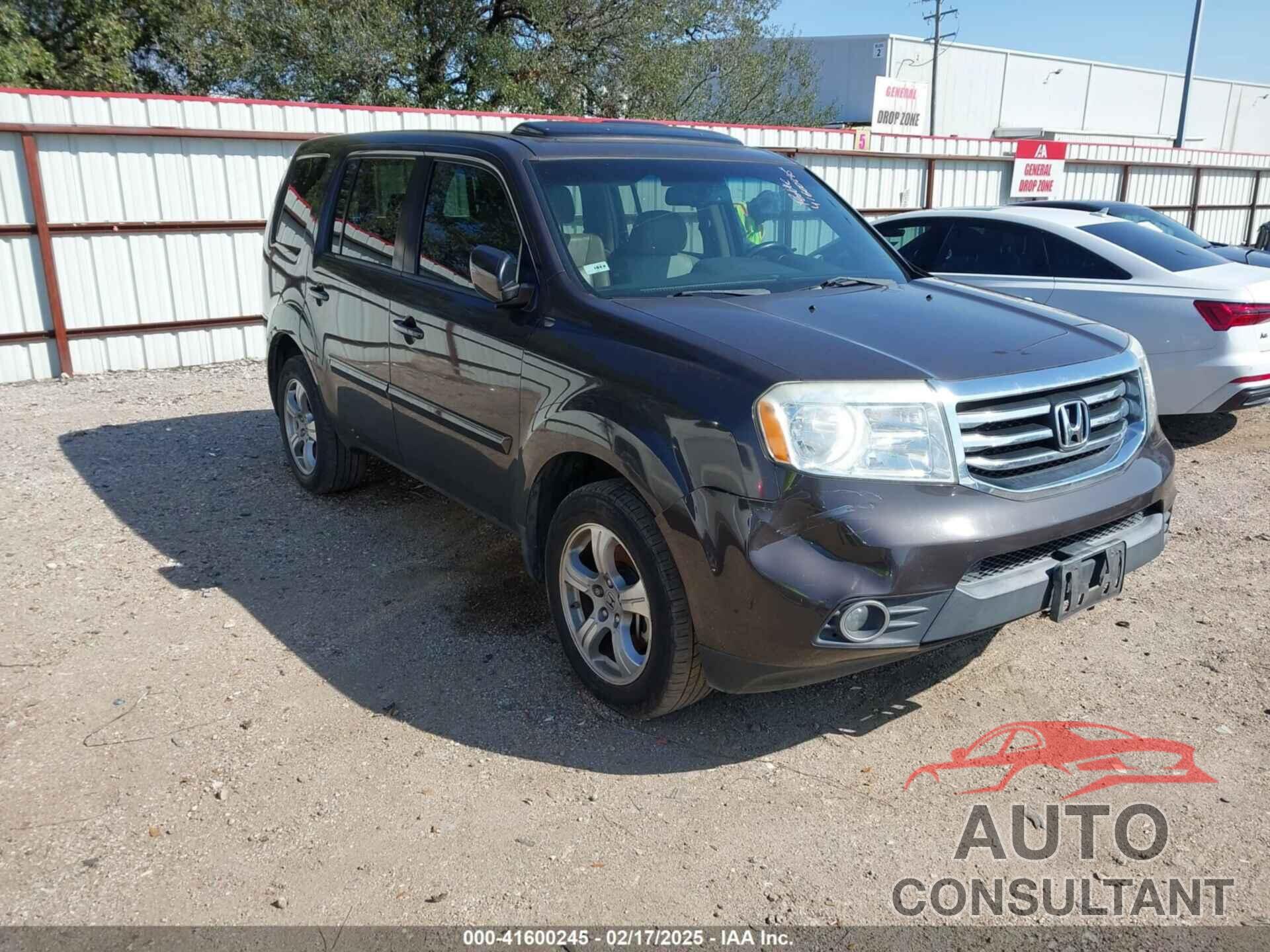 HONDA PILOT 2012 - 5FNYF3H58CB010509