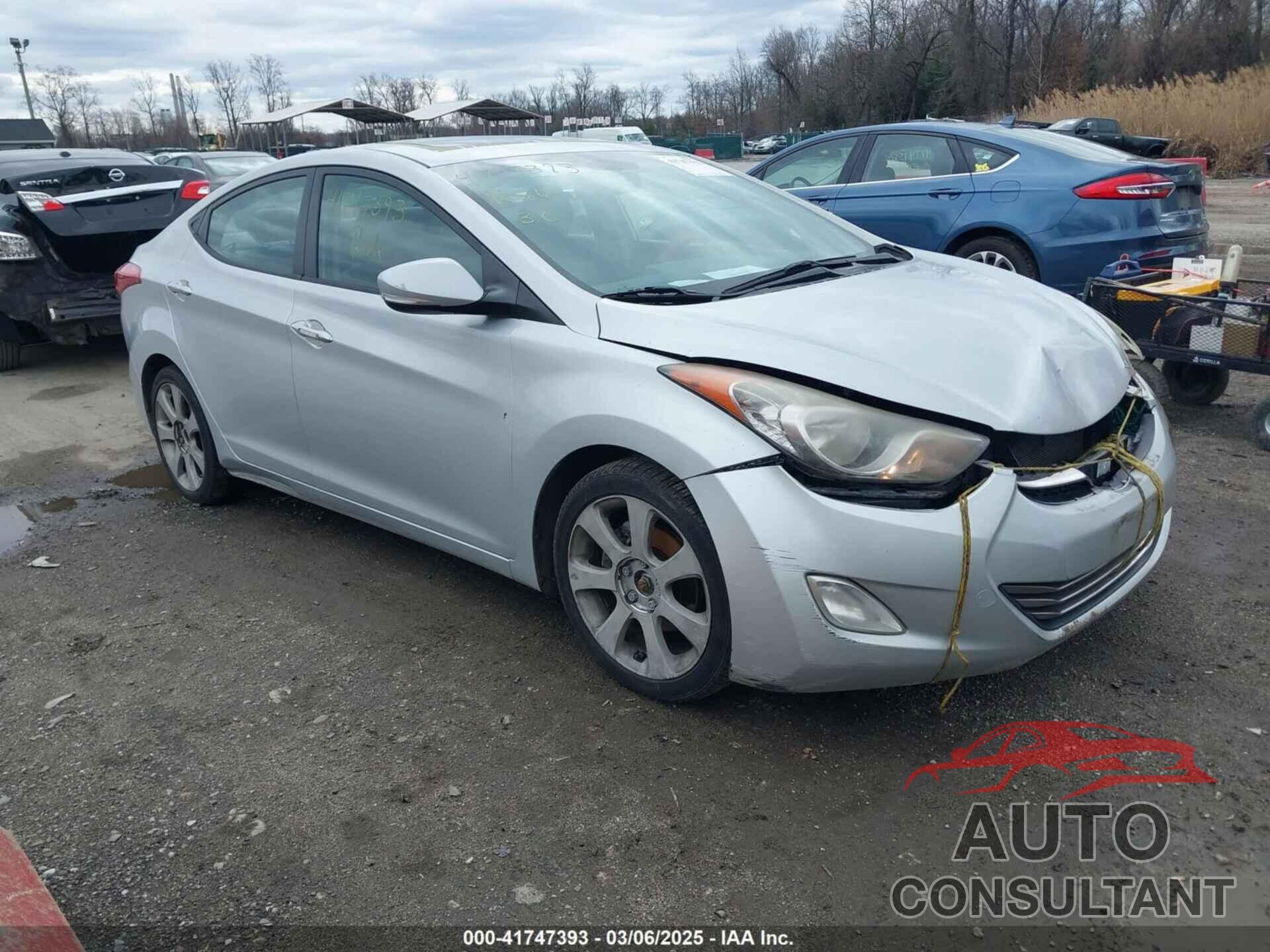 HYUNDAI ELANTRA 2012 - KMHDH4AEXCU254576