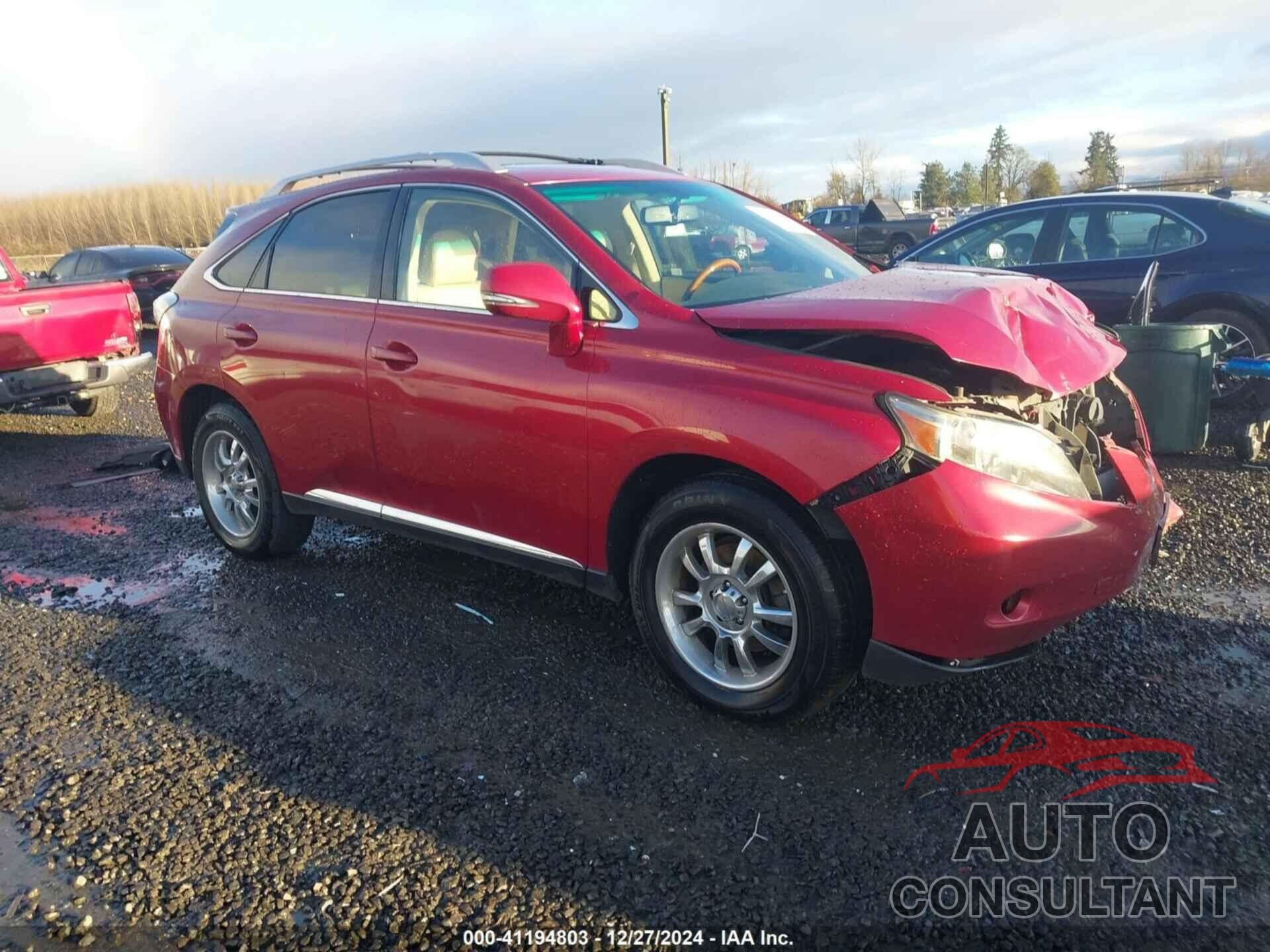 LEXUS RX 350 2012 - JTJBK1BA9C2445227