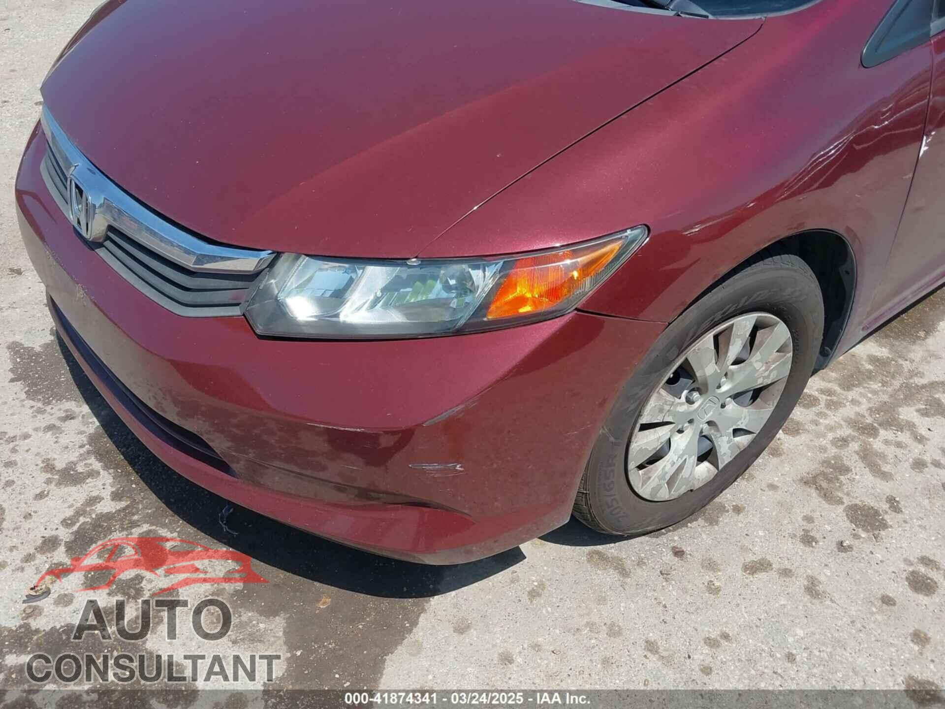 HONDA CIVIC 2012 - 2HGFB2F5XCH612873