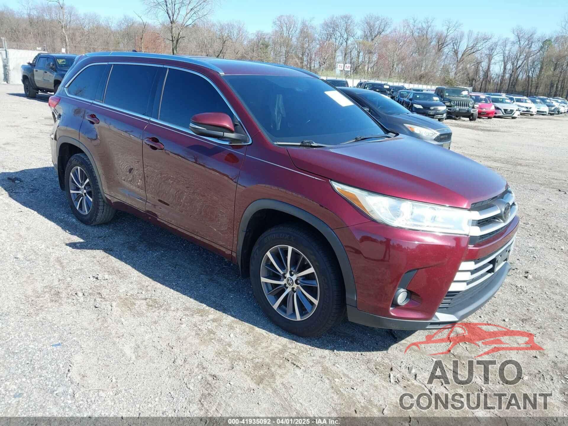 TOYOTA HIGHLANDER 2017 - 5TDJZRFH1HS461003