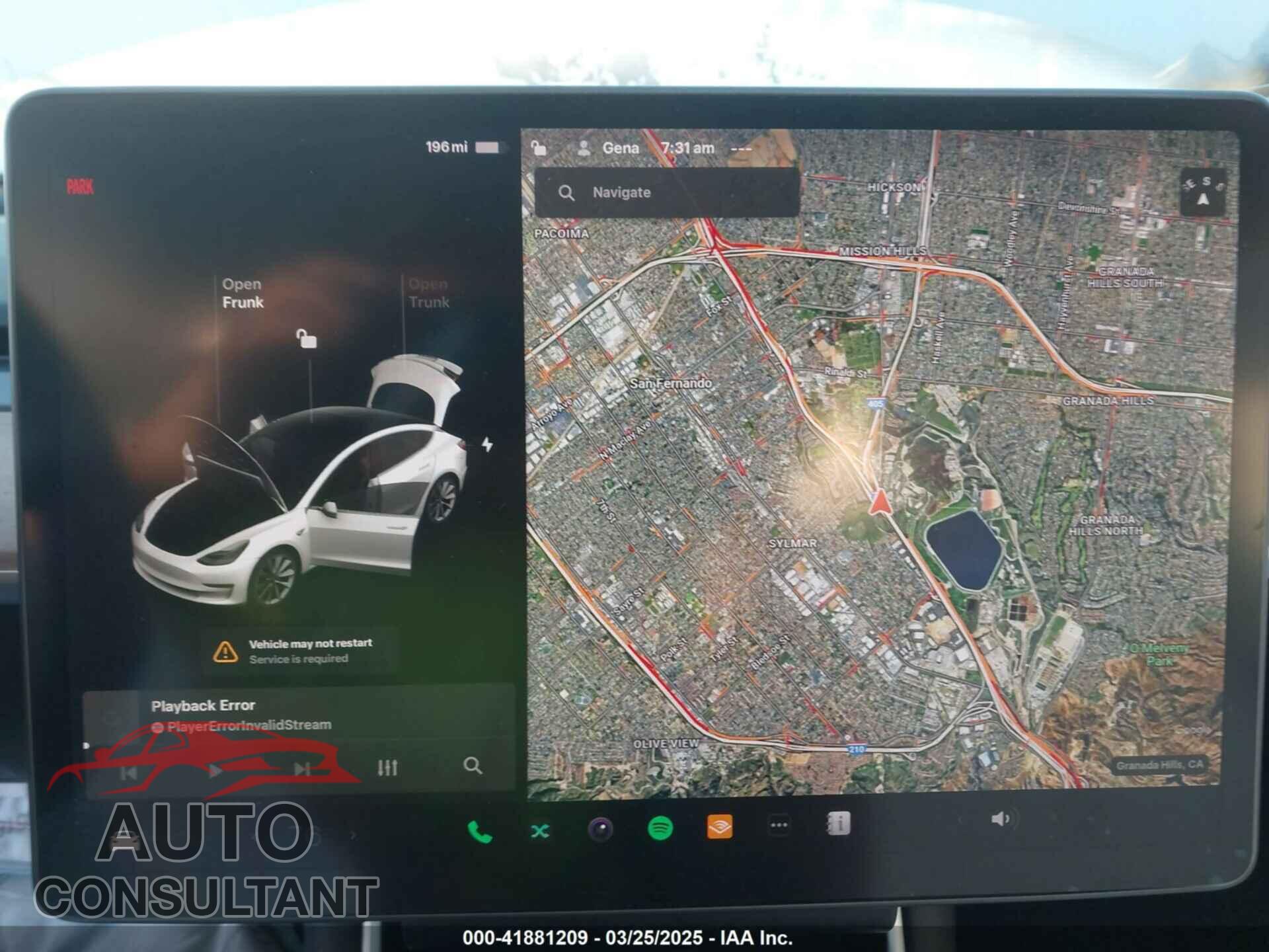TESLA MODEL 3 2018 - 5YJ3E1EB0JF092440