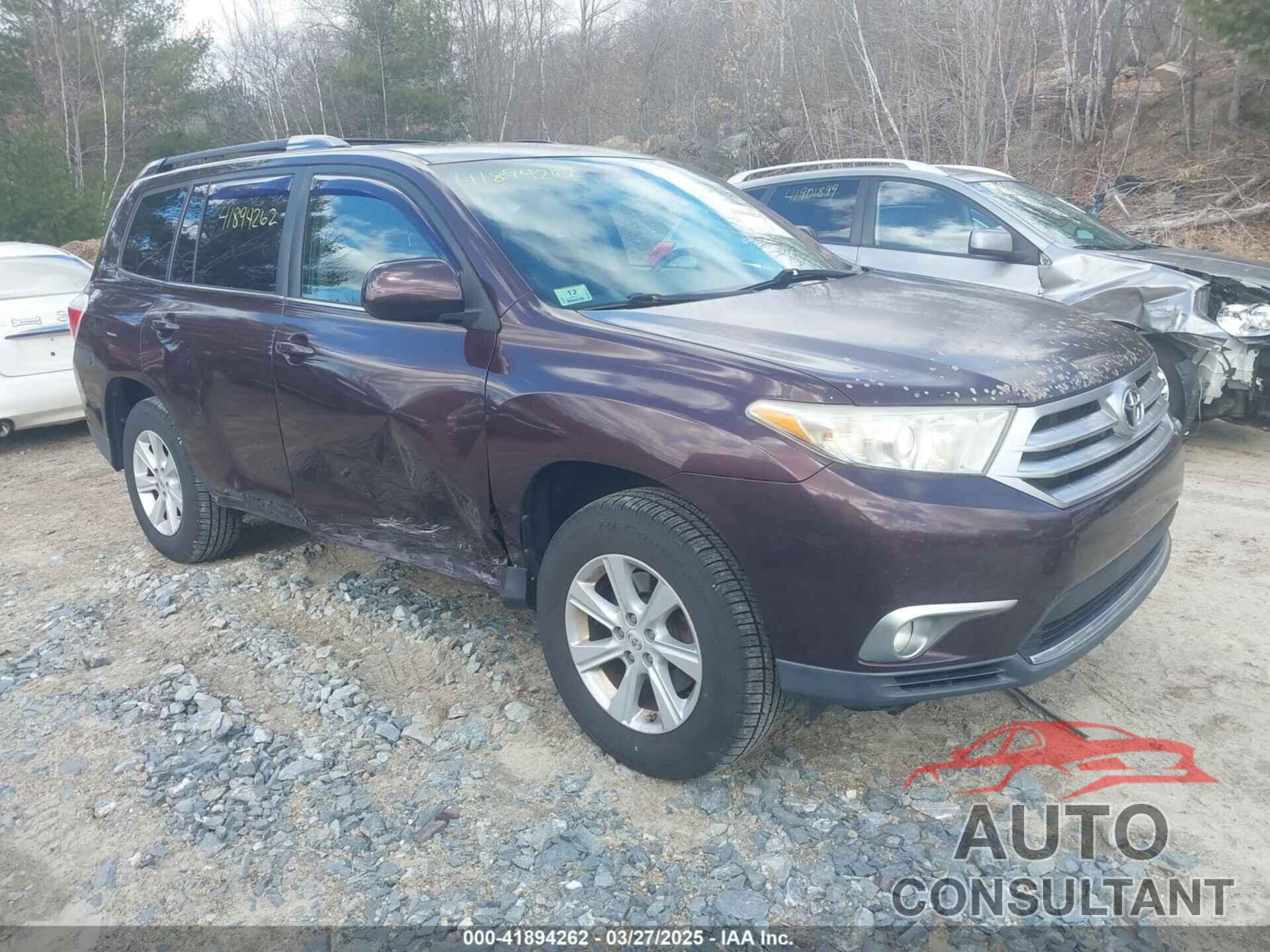 TOYOTA HIGHLANDER 2011 - 5TDBK3EH8BS059381