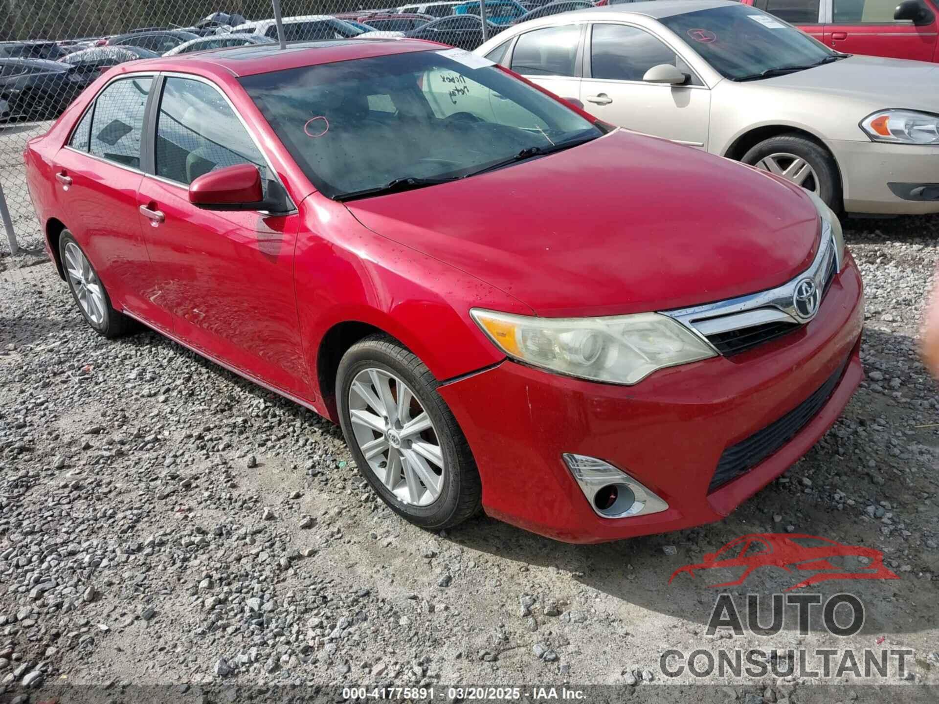 TOYOTA CAMRY 2012 - 4T1BF1FK2CU601568