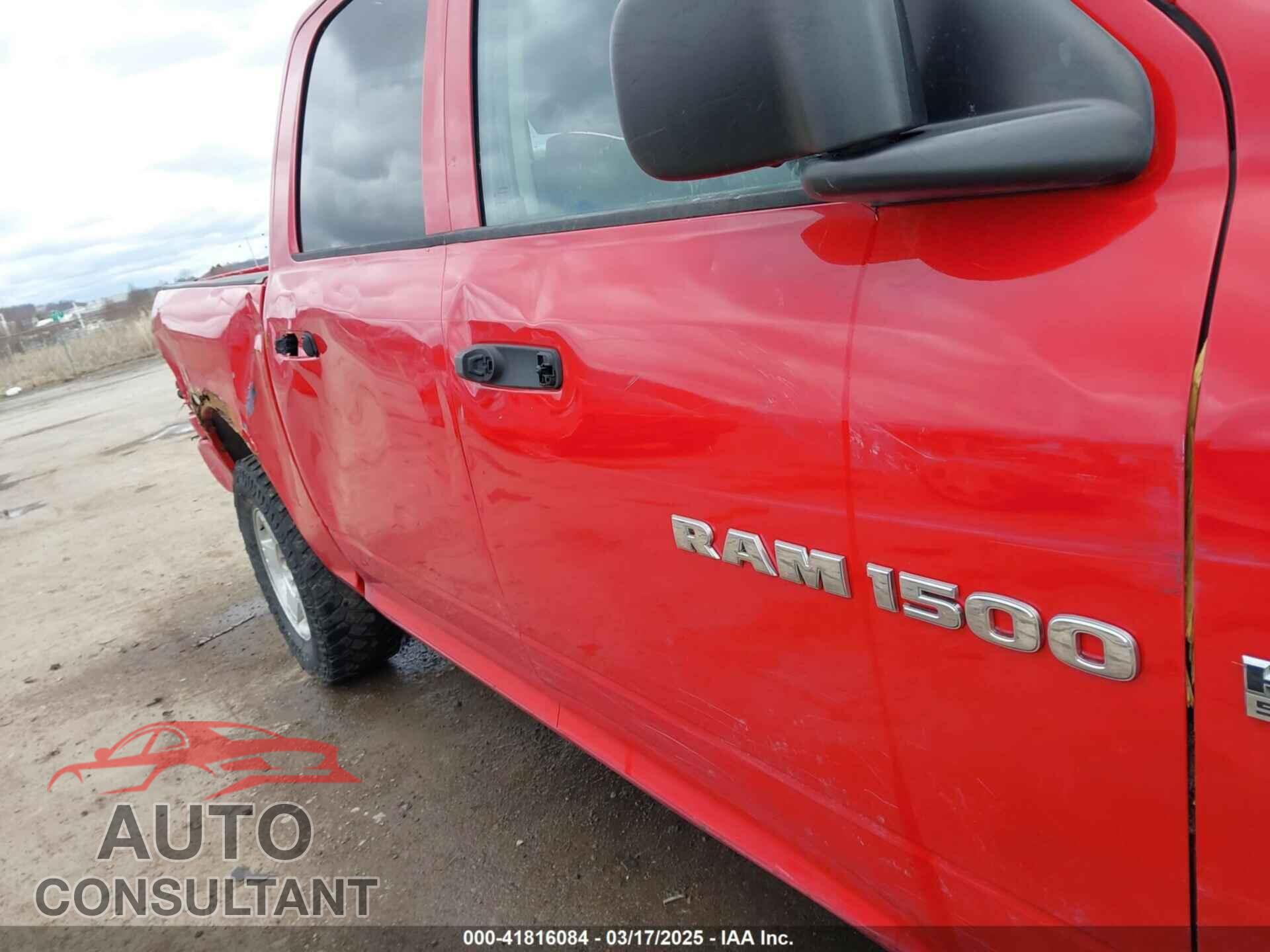 DODGE RAM 1500 2012 - 1C6RD7KT3CS227372