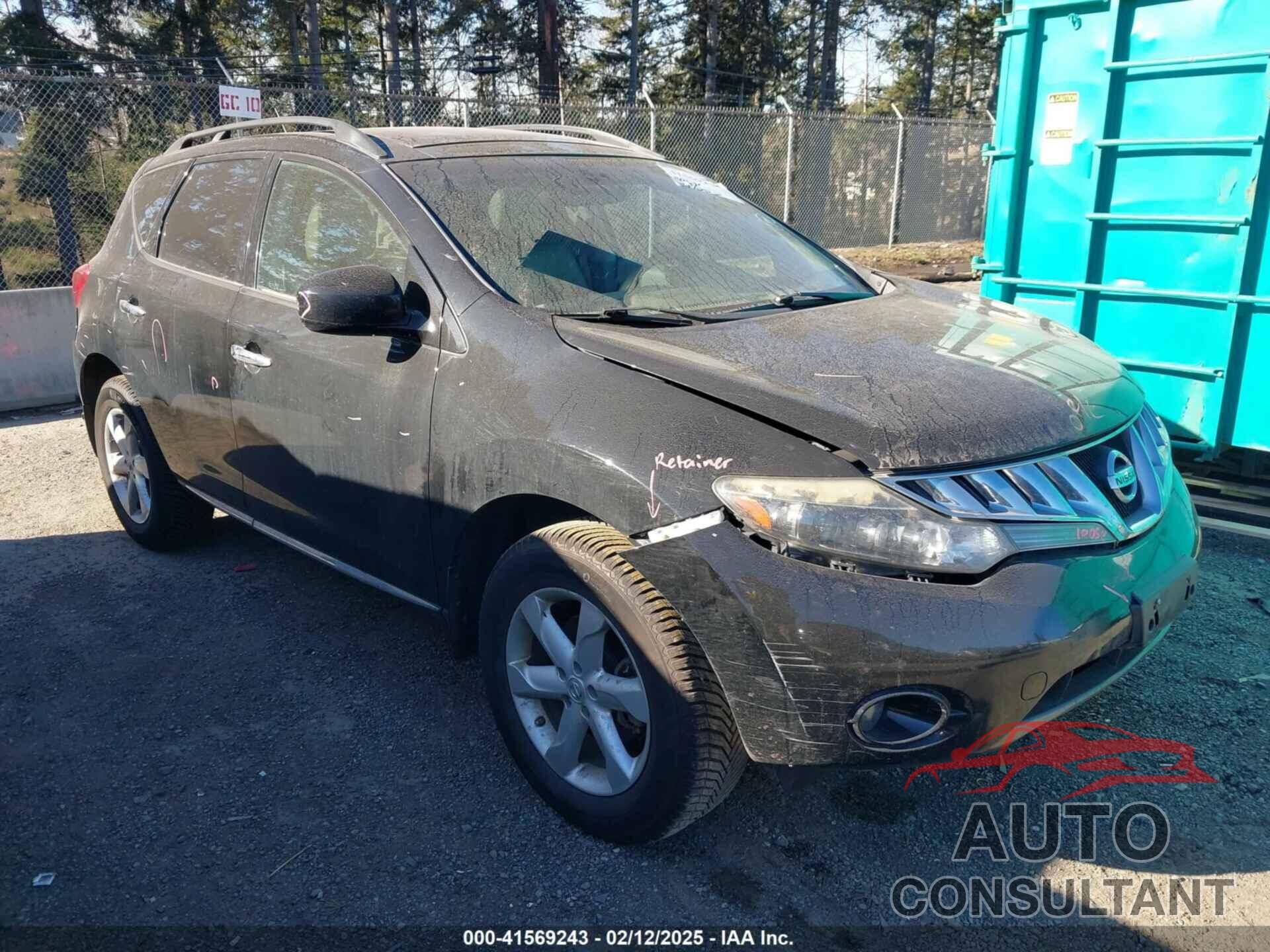 NISSAN MURANO 2009 - JN8AZ18W69W130744