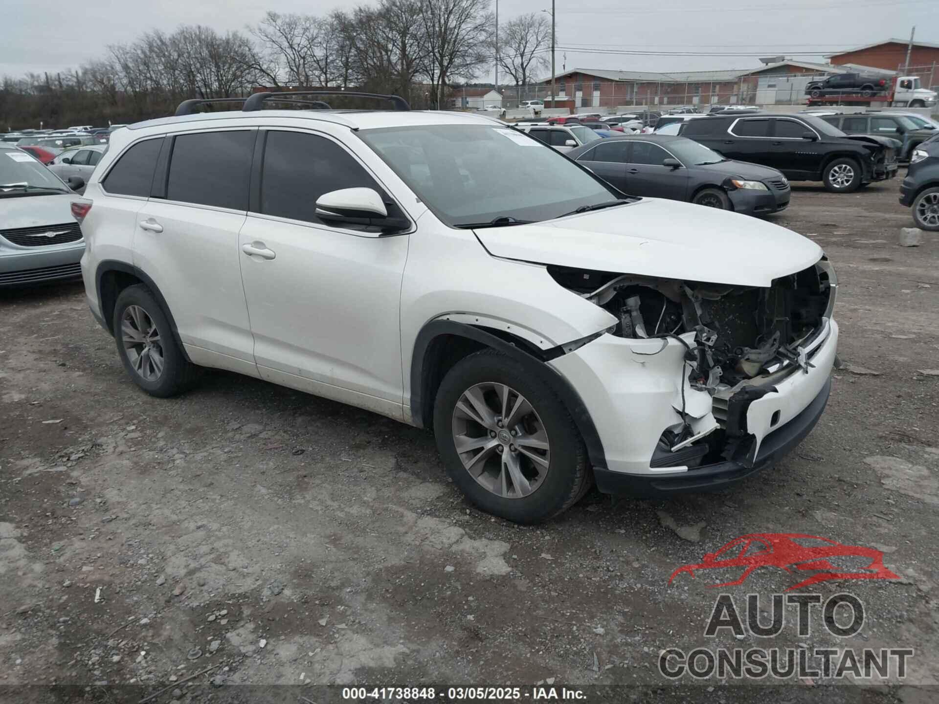 TOYOTA HIGHLANDER 2015 - 5TDKKRFH1FS112378