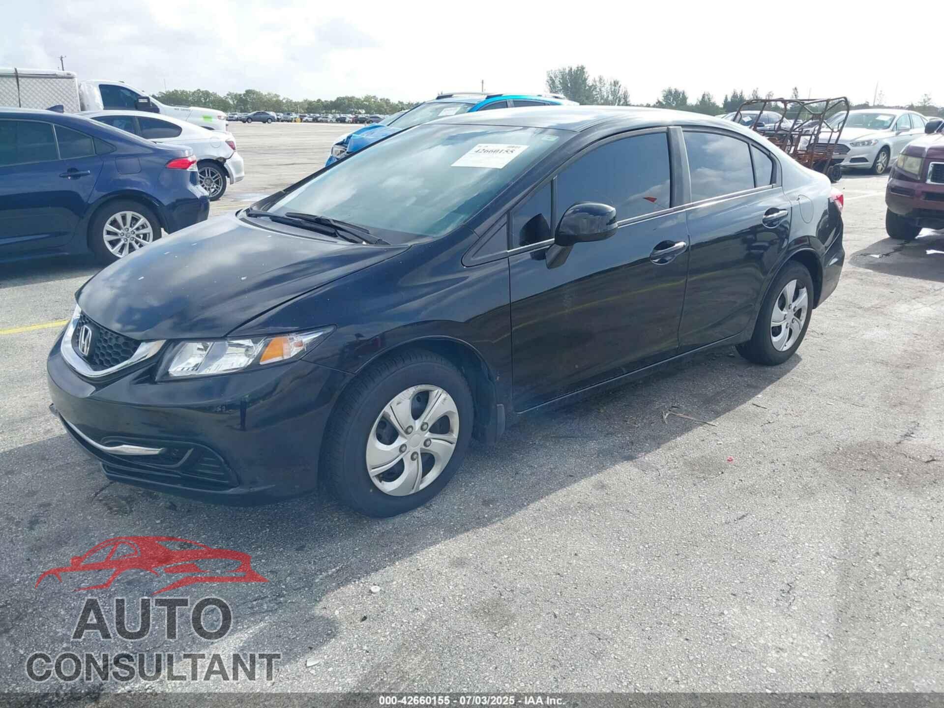 HONDA CIVIC 2013 - 19XFB2F56DE007728