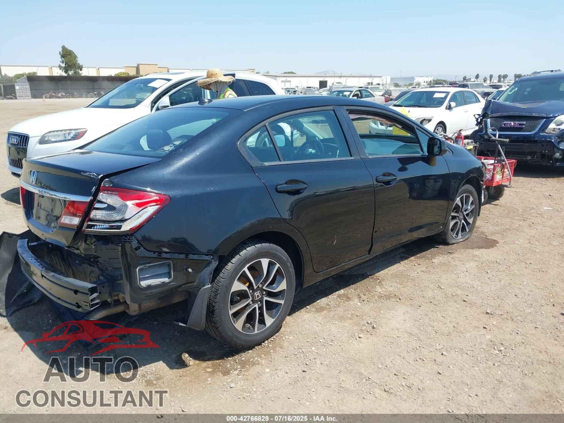 HONDA CIVIC 2013 - 19XFB2F96DE239409