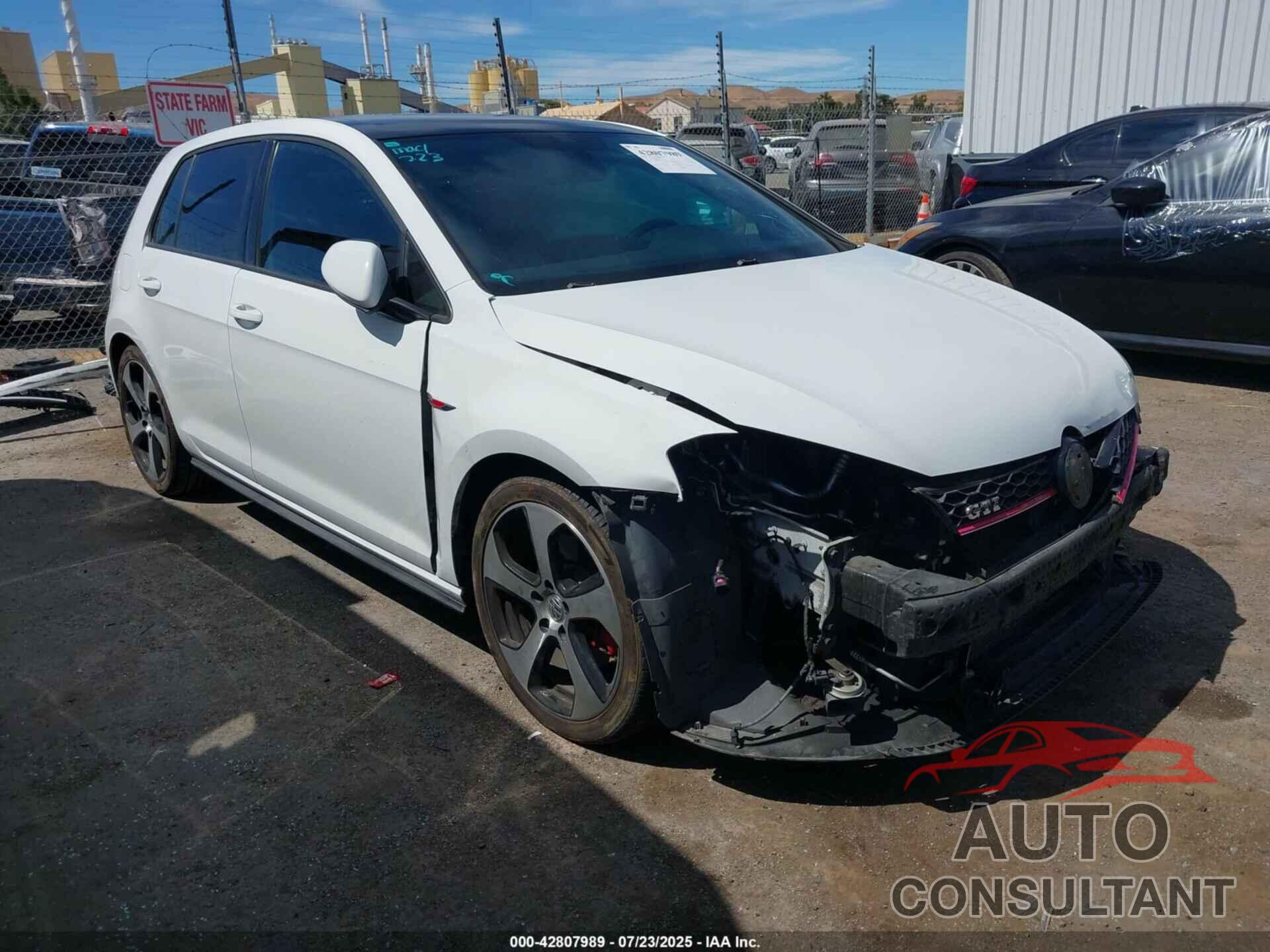 VOLKSWAGEN GOLF GTI 2016 - 3VW4T7AU4GM041187