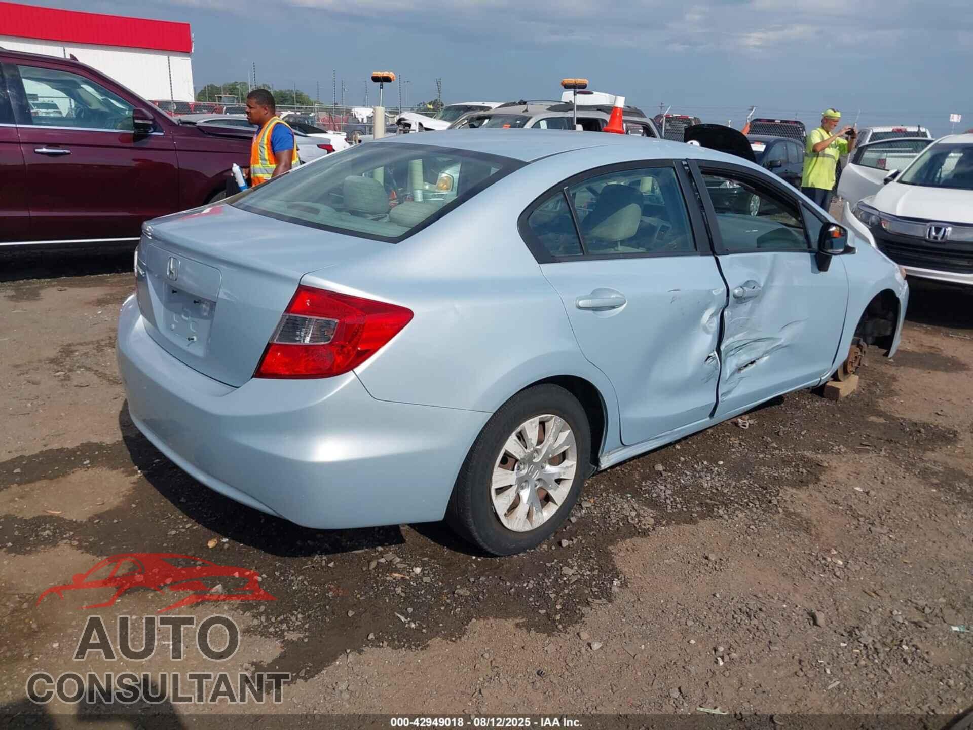 HONDA CIVIC 2012 - 19XFB2F56CE085361