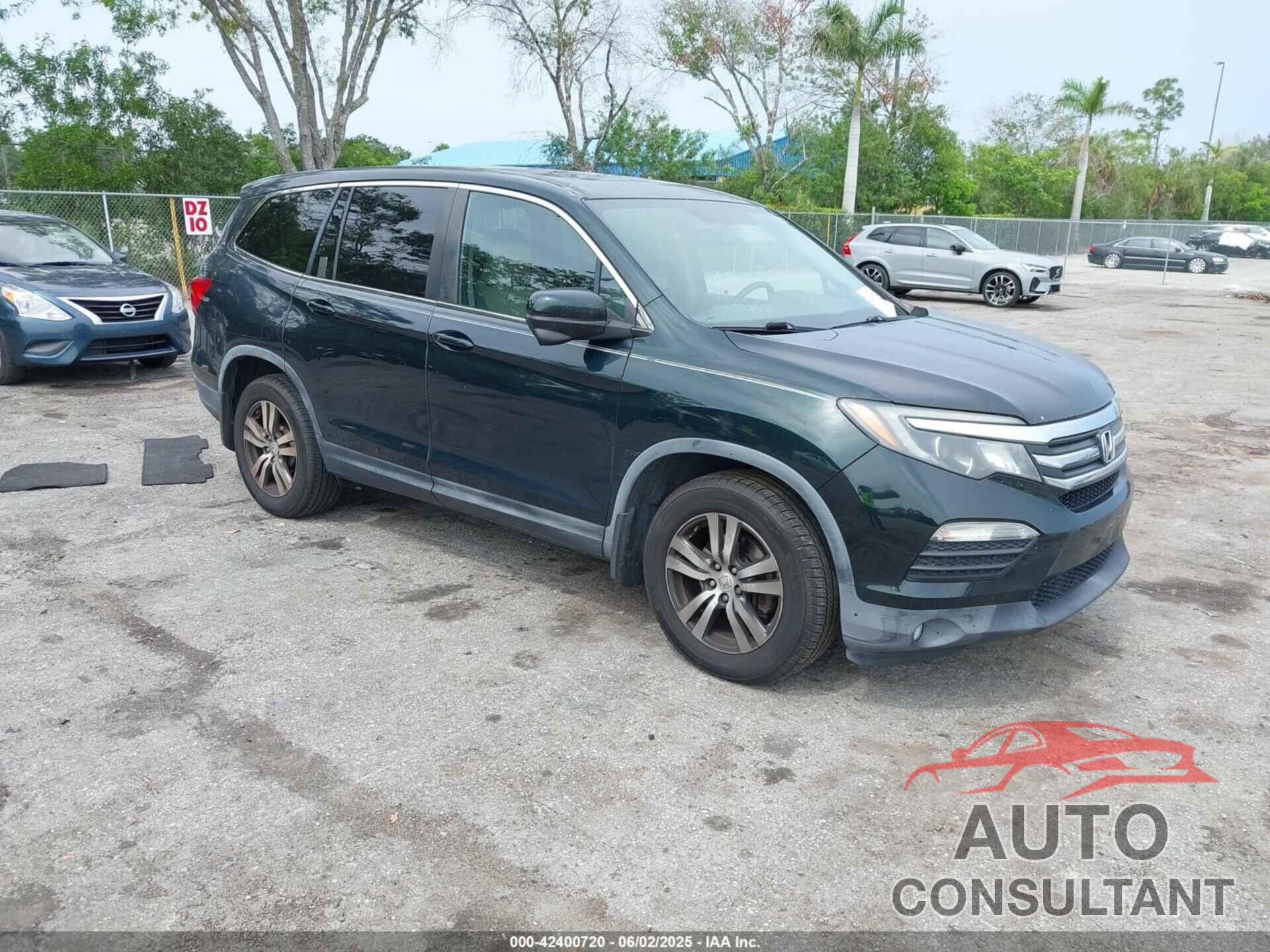 HONDA PILOT 2017 - 5FNYF6H50HB033968