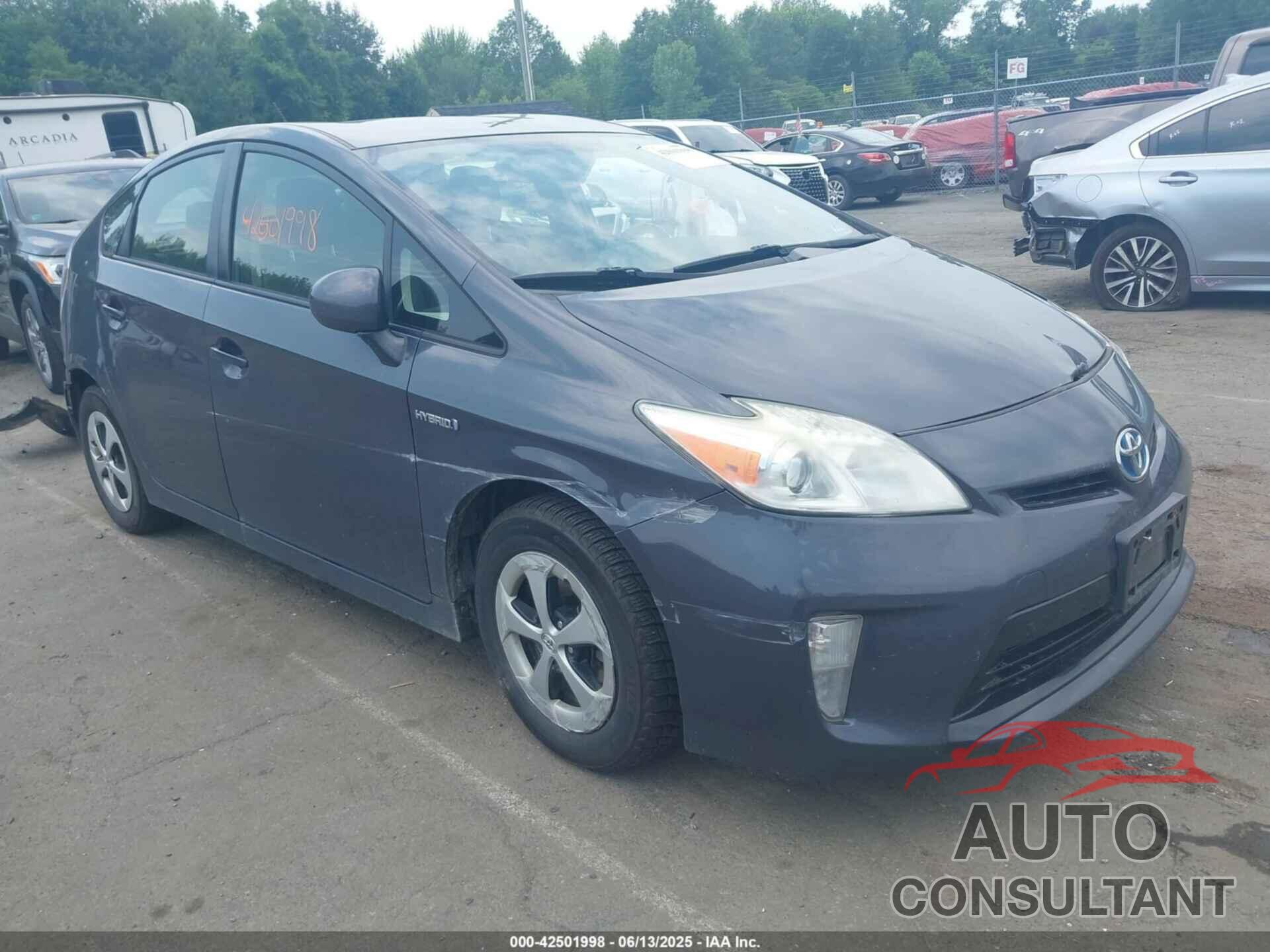 TOYOTA PRIUS 2012 - JTDKN3DU5C1615005
