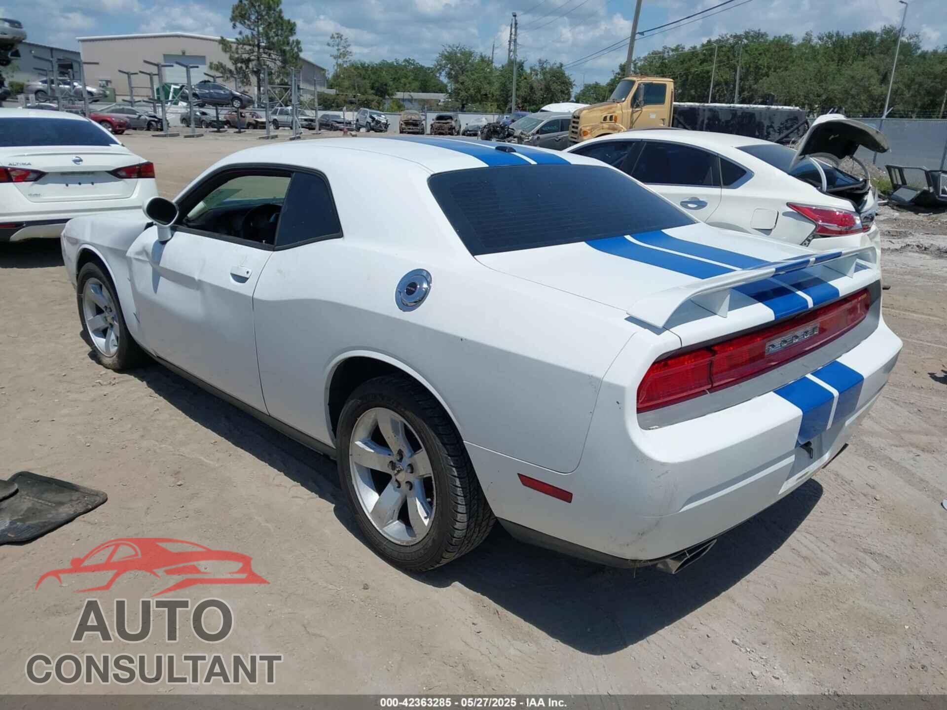 DODGE CHALLENGER 2012 - 2C3CDYAG3CH157618