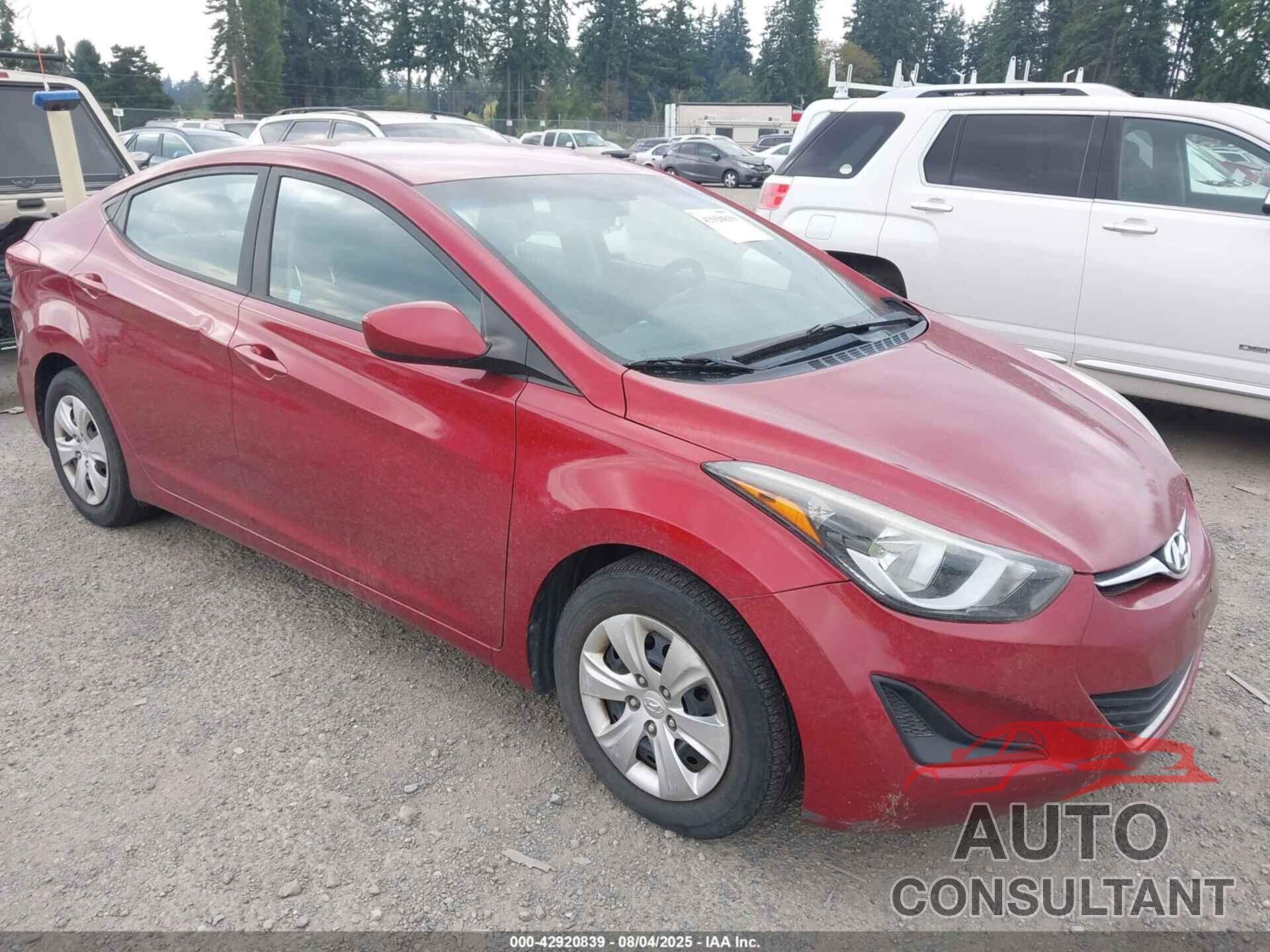 HYUNDAI ELANTRA 2016 - 5NPDH4AE6GH698669