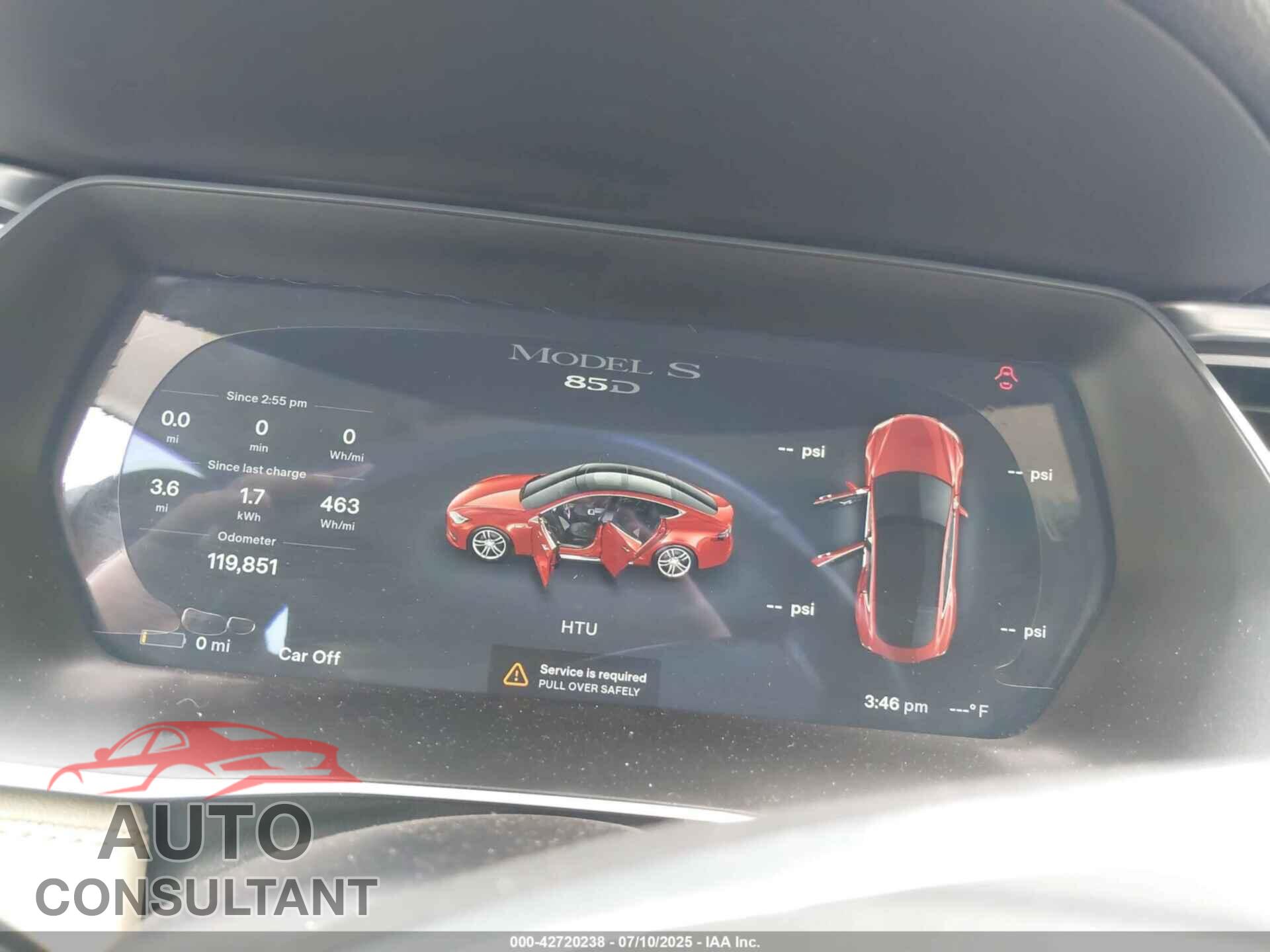 TESLA MODEL S 2015 - 5YJSA1H21FFP78013