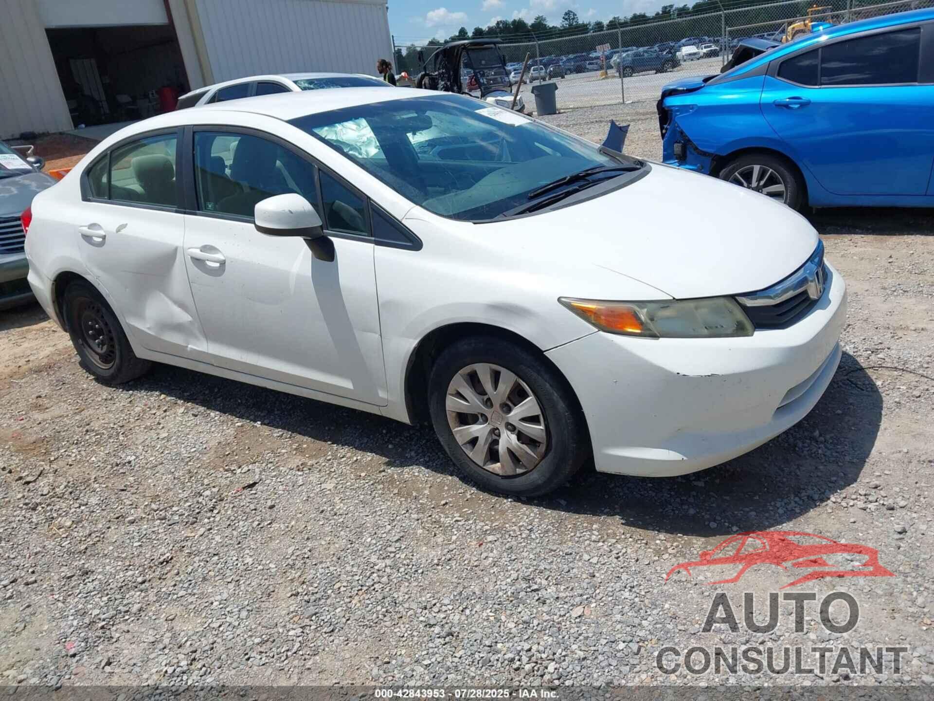 HONDA CIVIC 2012 - 19XFB2F59CE003705