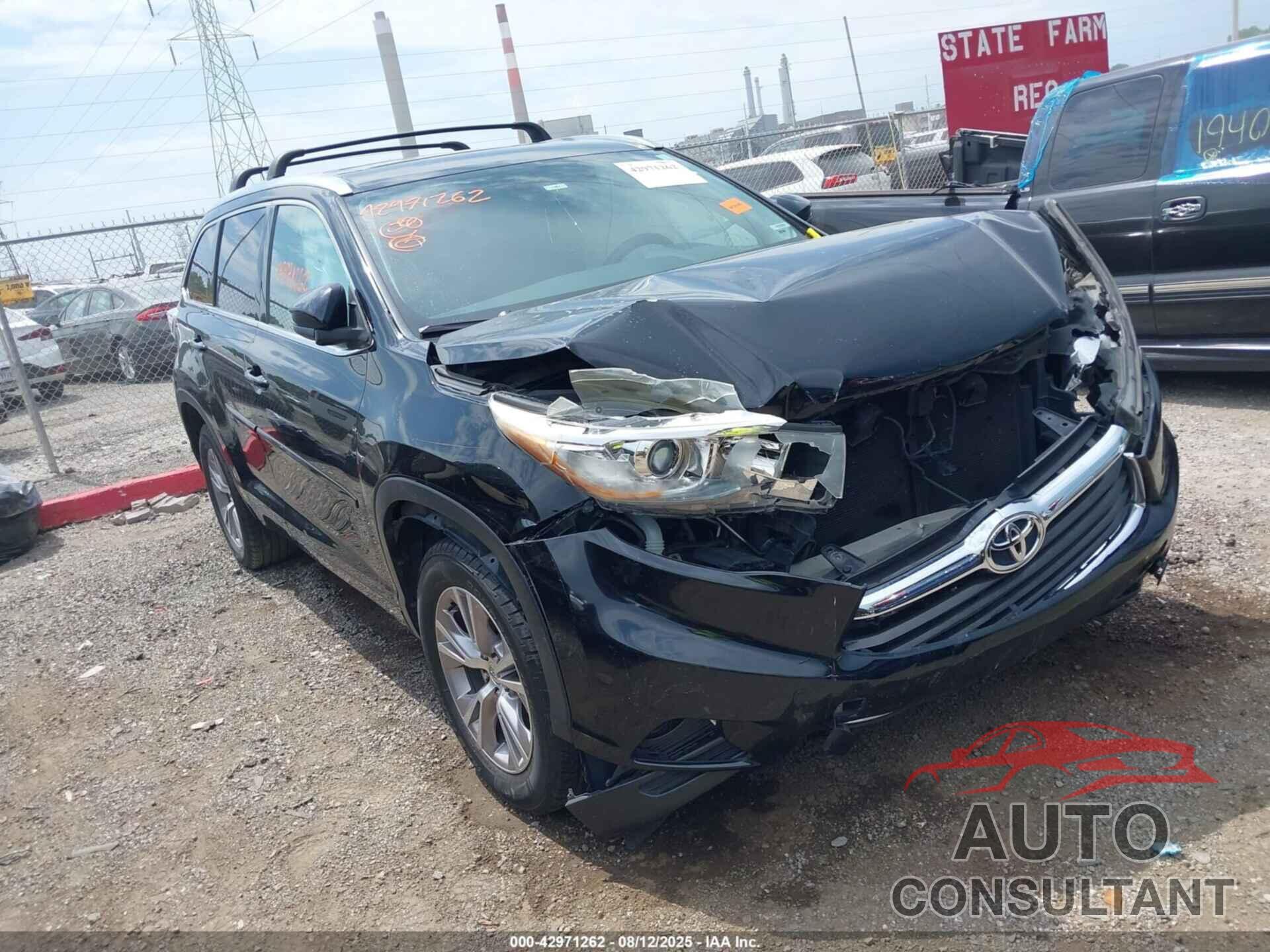 TOYOTA HIGHLANDER 2015 - 5TDKKRFH9FS070834
