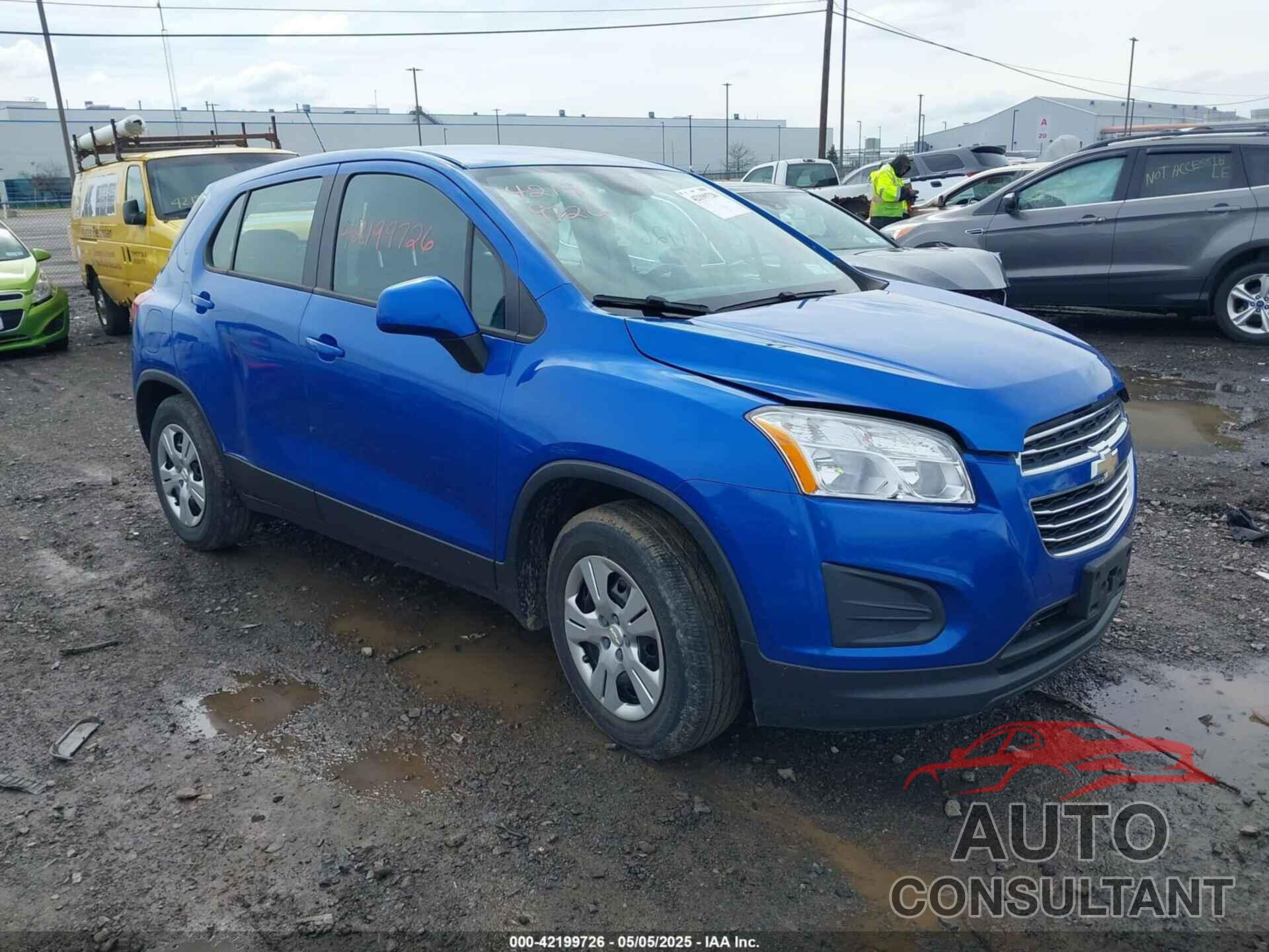 CHEVROLET TRAX 2016 - KL7CJKSBXGB618216