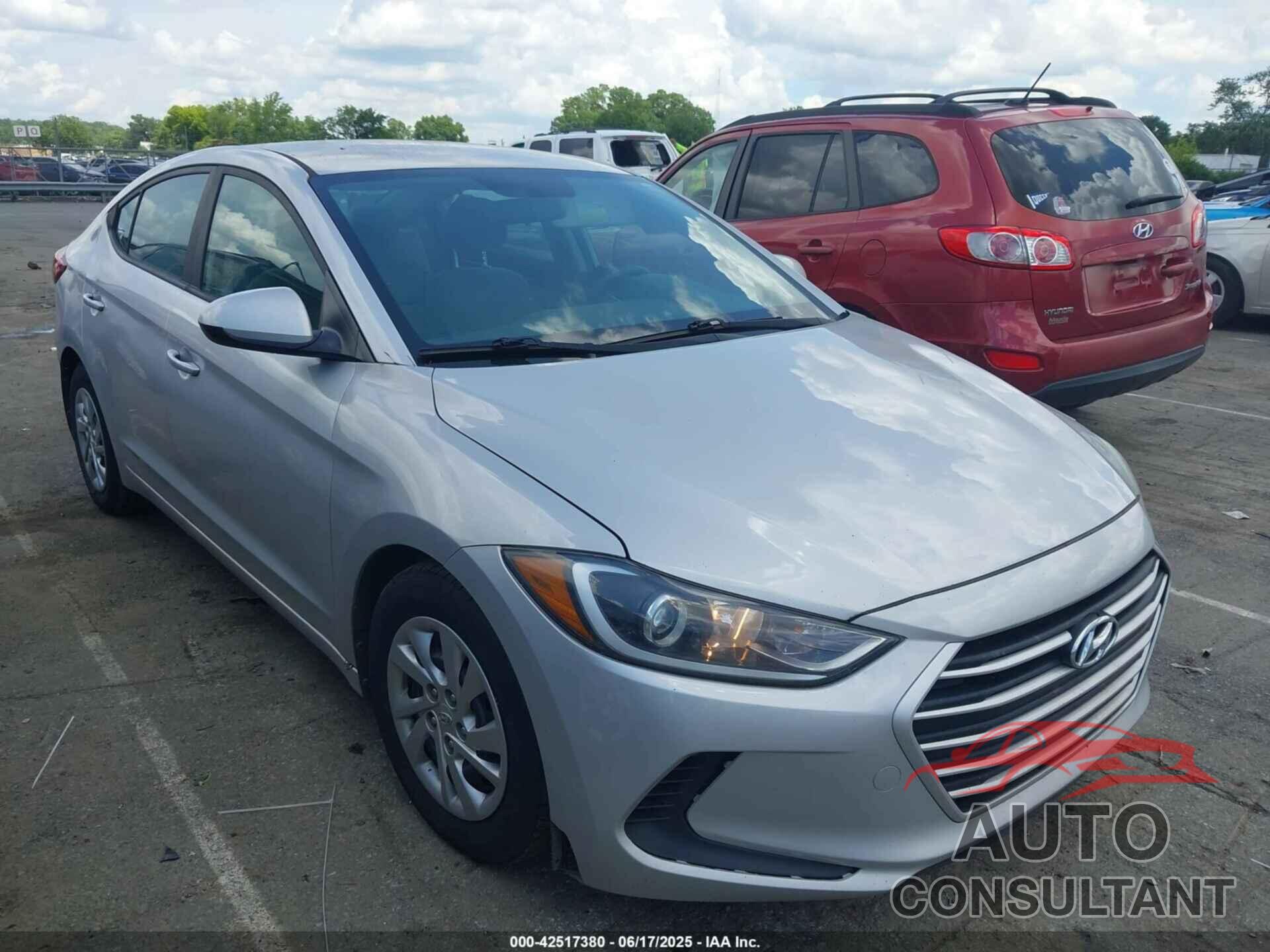 HYUNDAI ELANTRA 2017 - KMHD74LF5HU109722