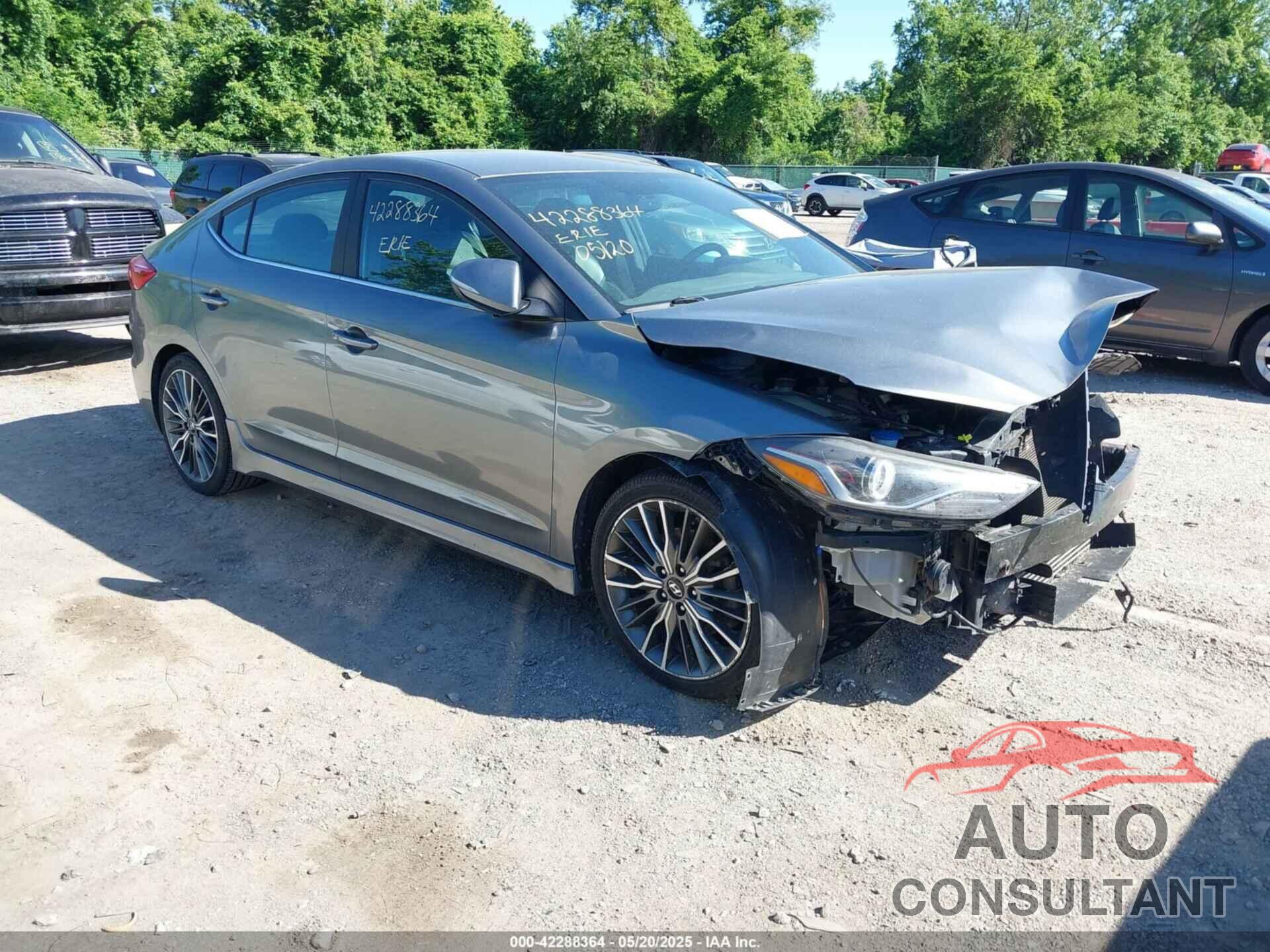 HYUNDAI ELANTRA 2017 - KMHD04LB8HU326120